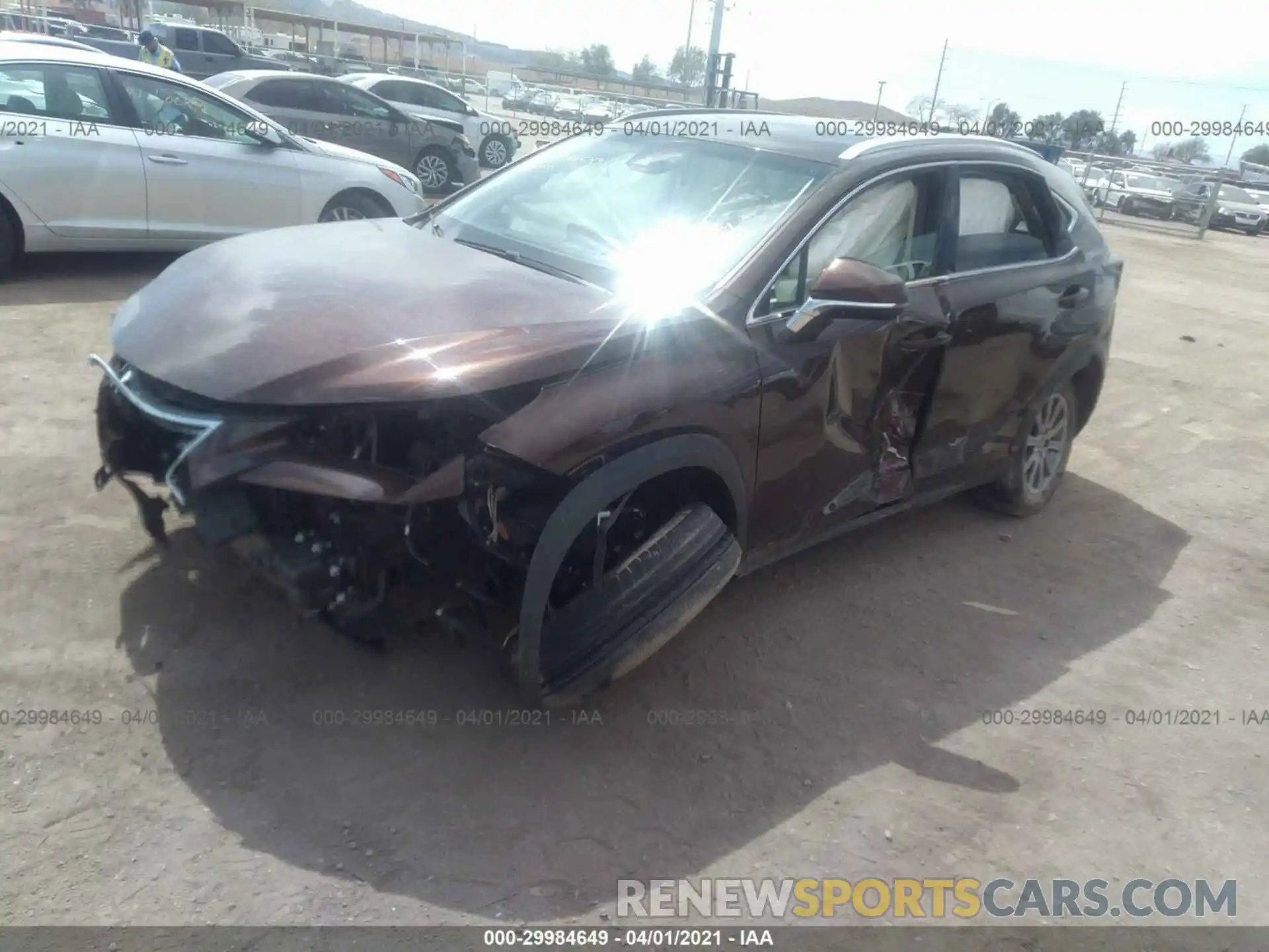 2 Photograph of a damaged car JTJYARBZ7K2135545 LEXUS NX 2019