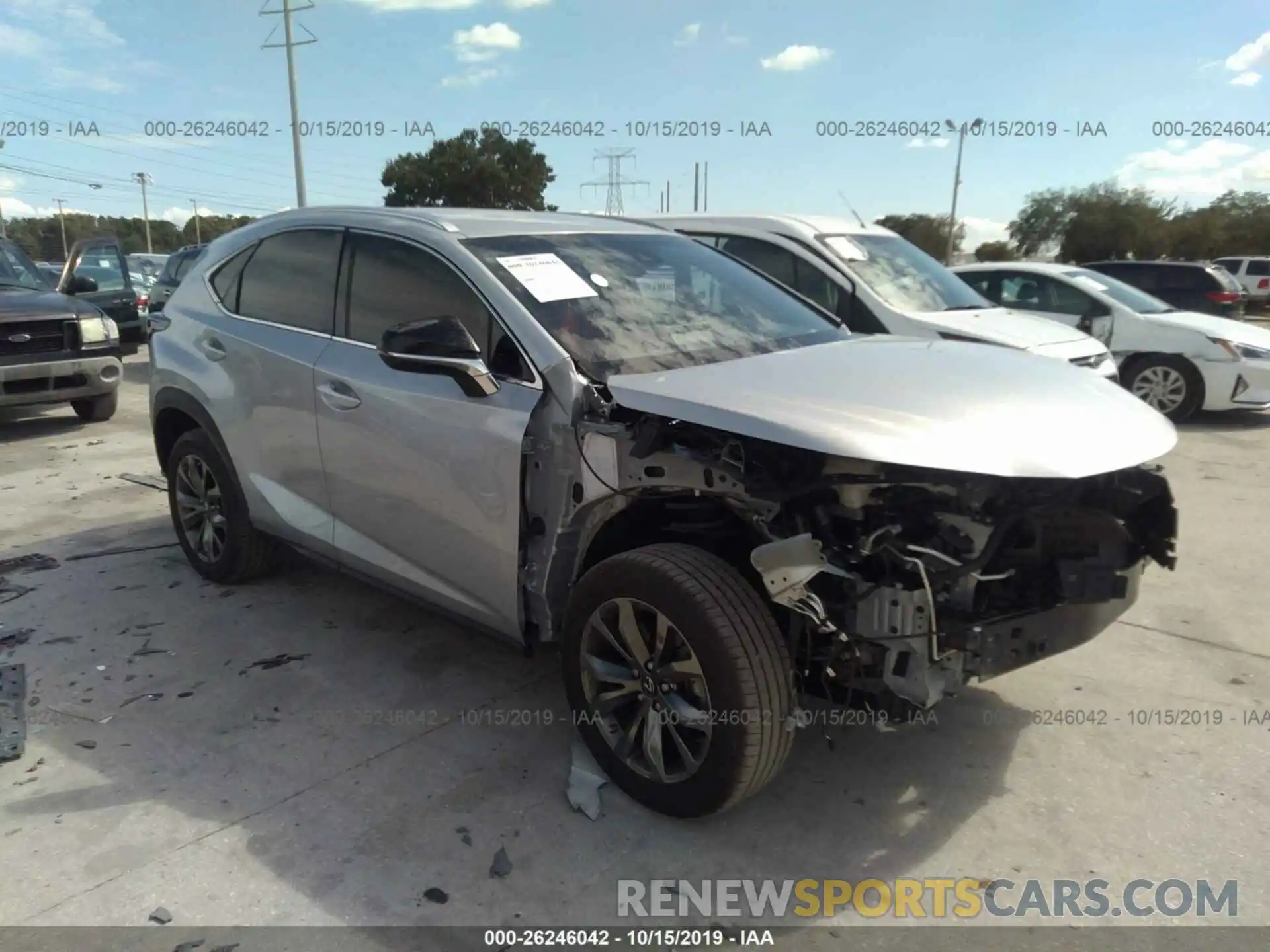 1 Photograph of a damaged car JTJYARBZ7K2139692 LEXUS NX 2019