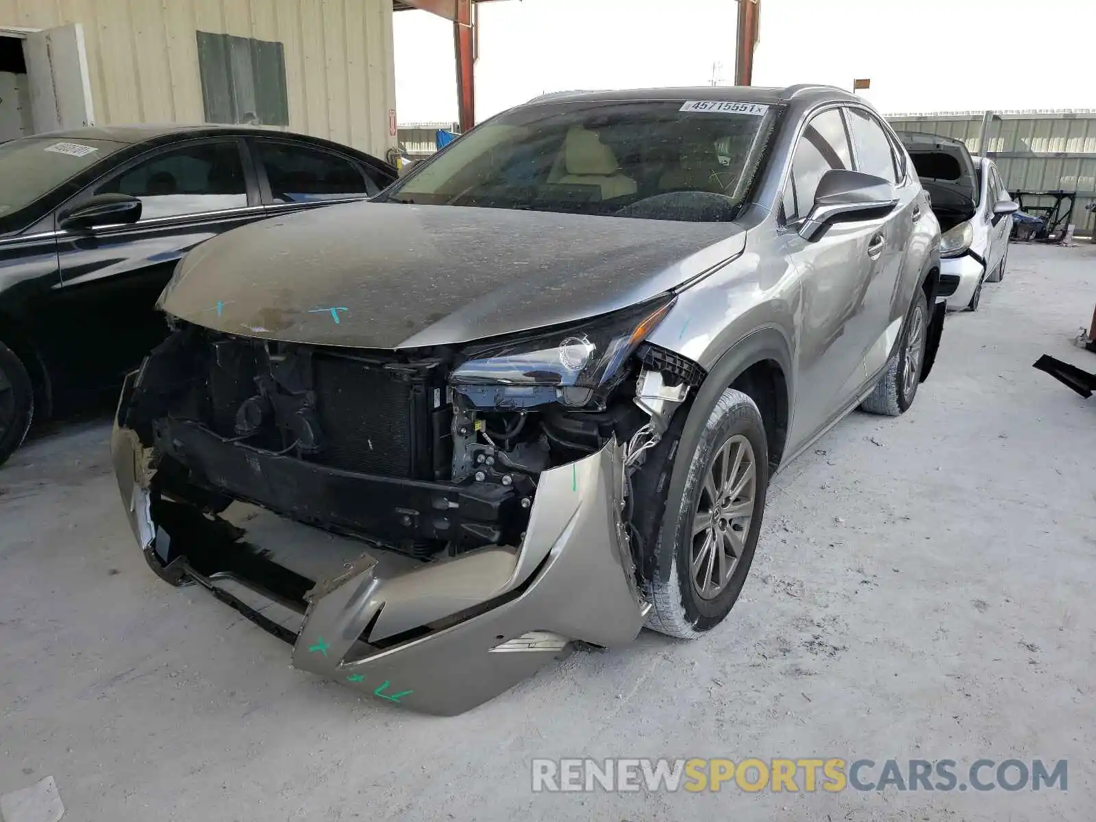 2 Фотография поврежденного автомобиля JTJYARBZ7K2143693 LEXUS NX 2019