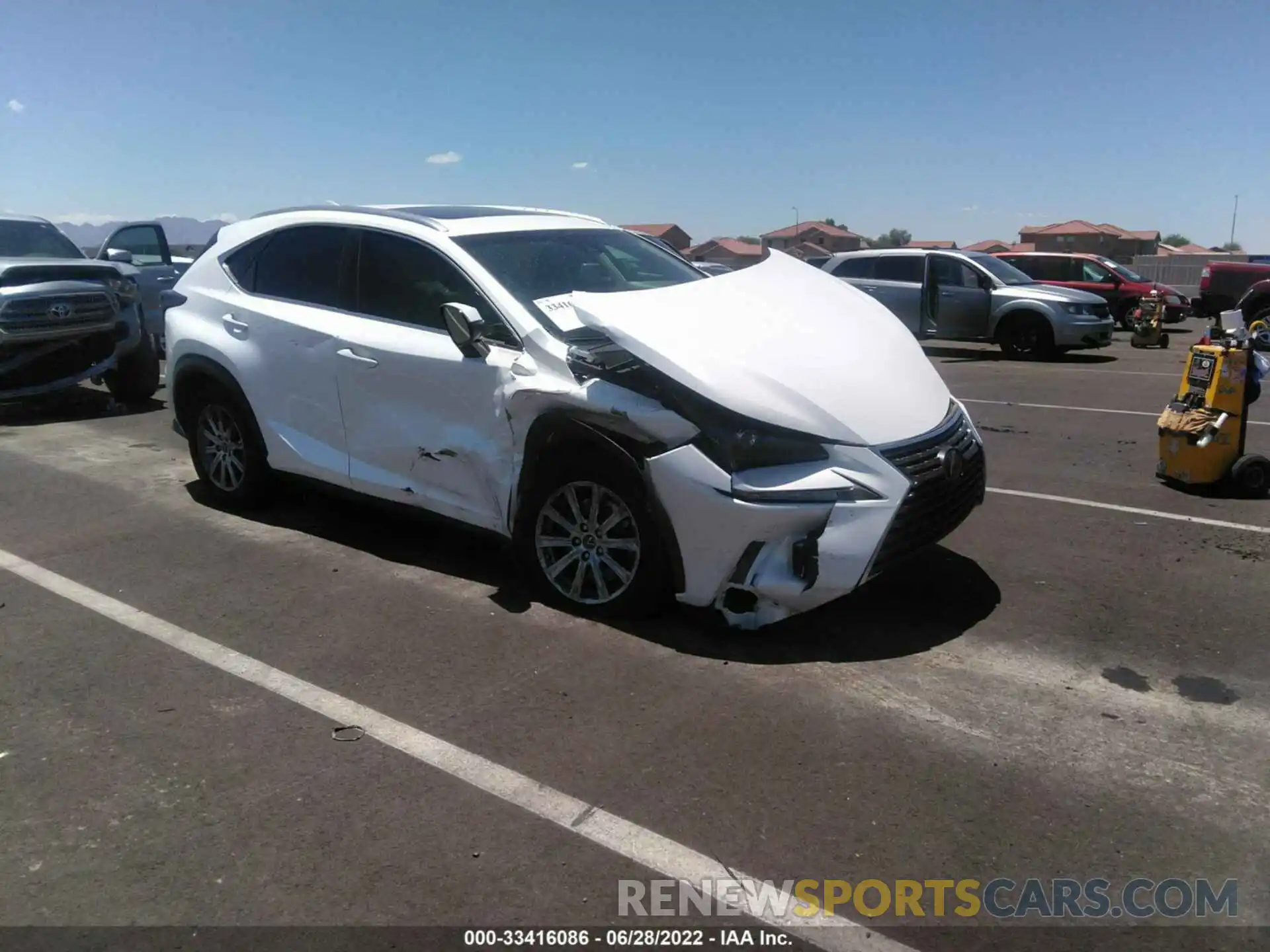 1 Photograph of a damaged car JTJYARBZ7K2154550 LEXUS NX 2019