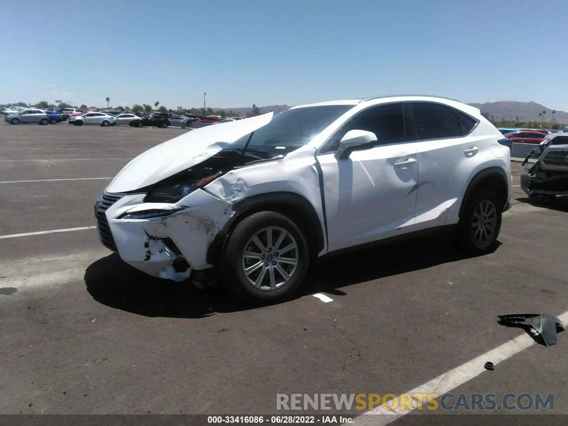 2 Фотография поврежденного автомобиля JTJYARBZ7K2154550 LEXUS NX 2019