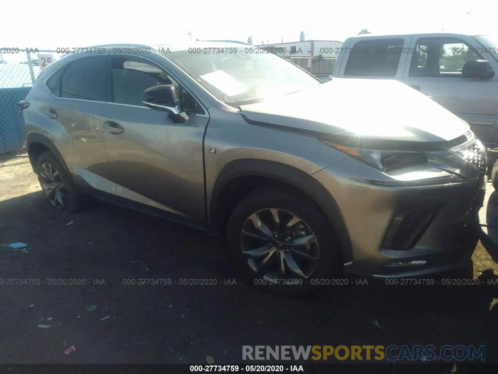 1 Photograph of a damaged car JTJYARBZ7K2155455 LEXUS NX 2019