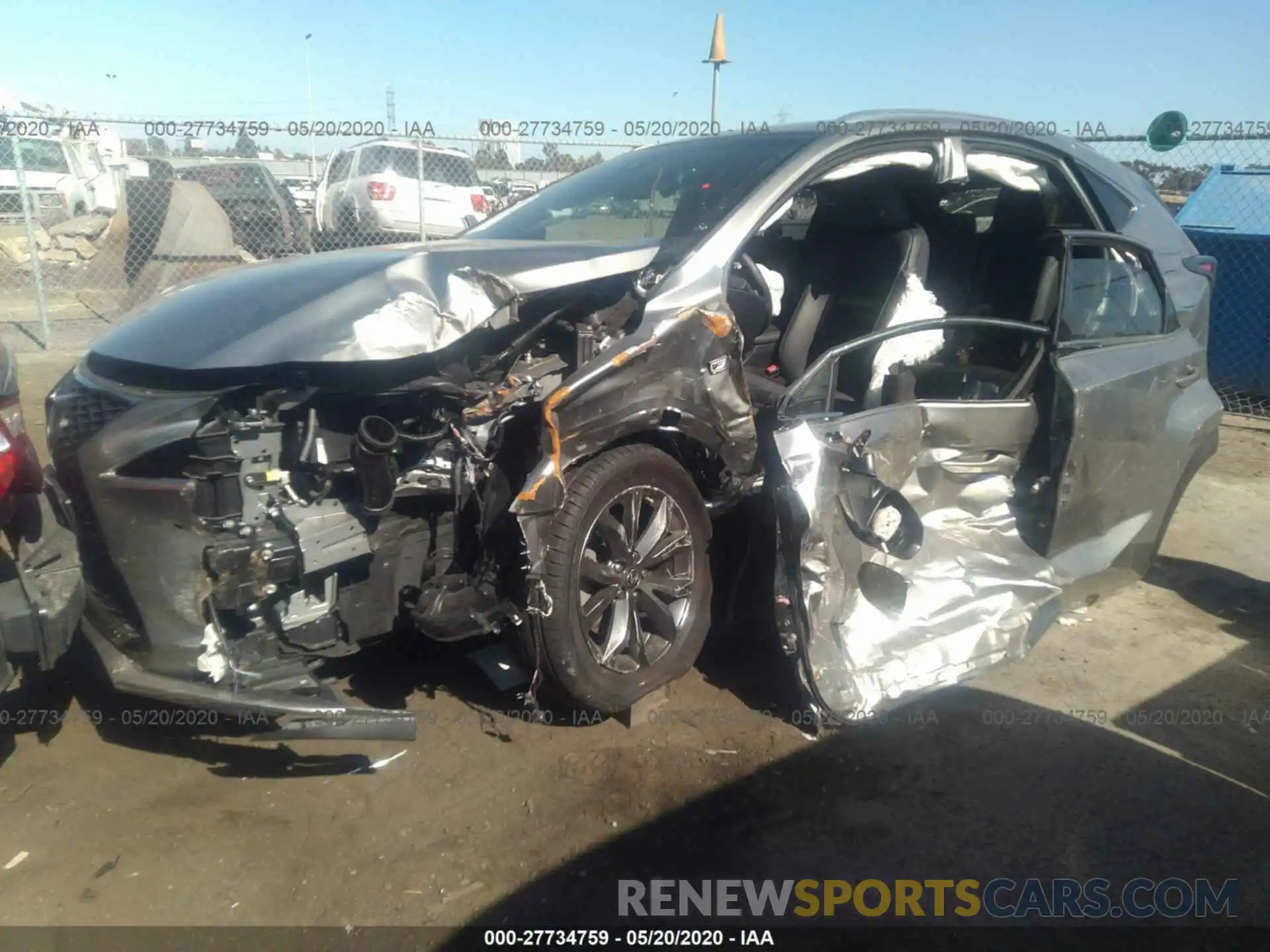 2 Photograph of a damaged car JTJYARBZ7K2155455 LEXUS NX 2019