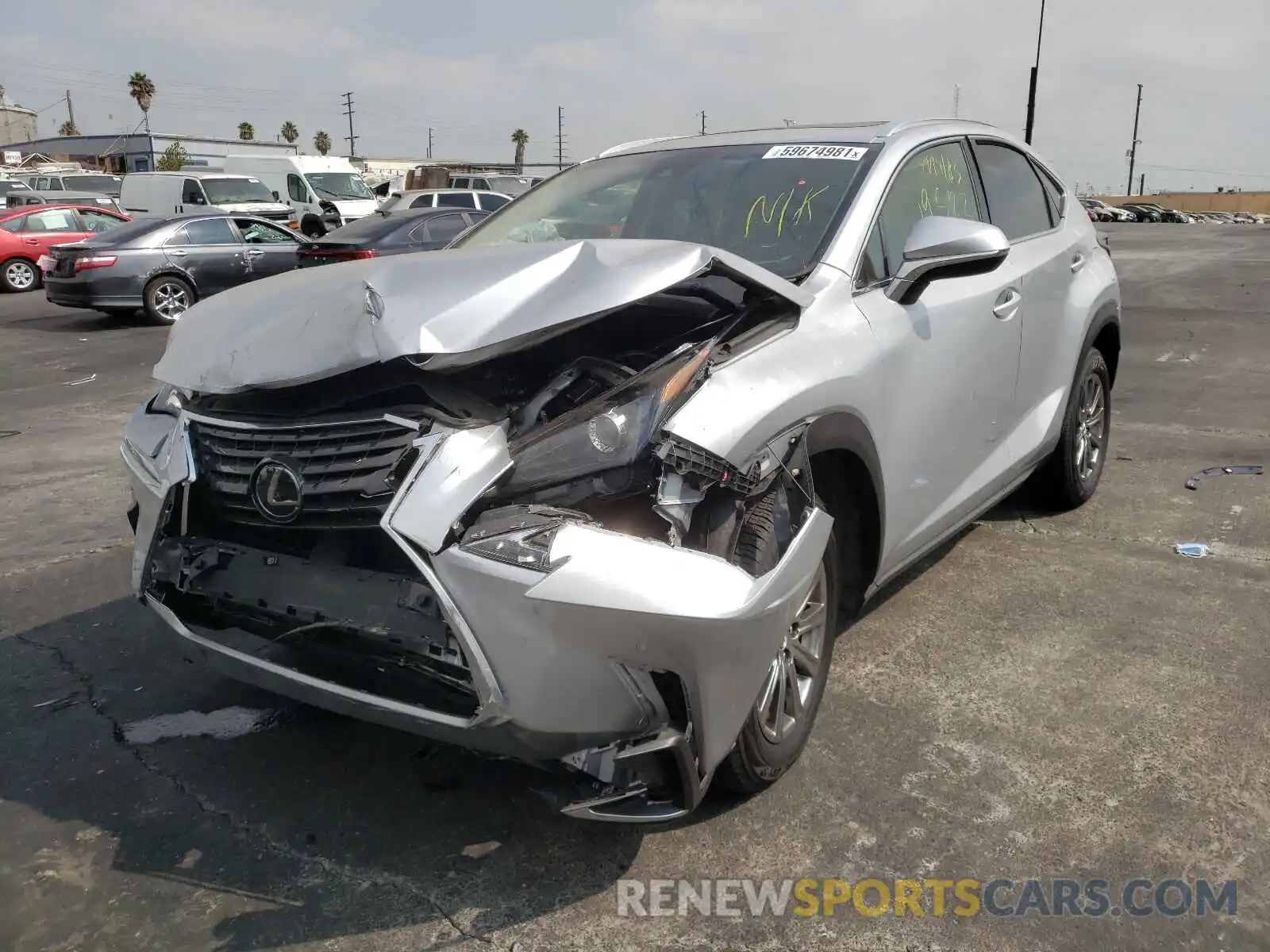 2 Photograph of a damaged car JTJYARBZ7K2155598 LEXUS NX 2019