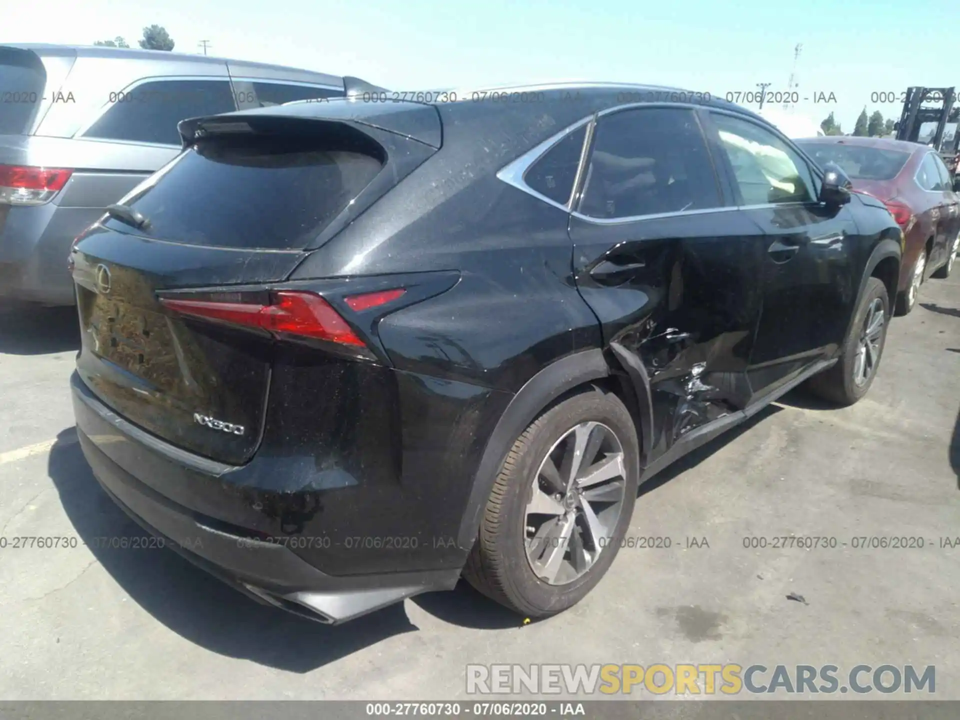 4 Фотография поврежденного автомобиля JTJYARBZ7K2156718 LEXUS NX 2019