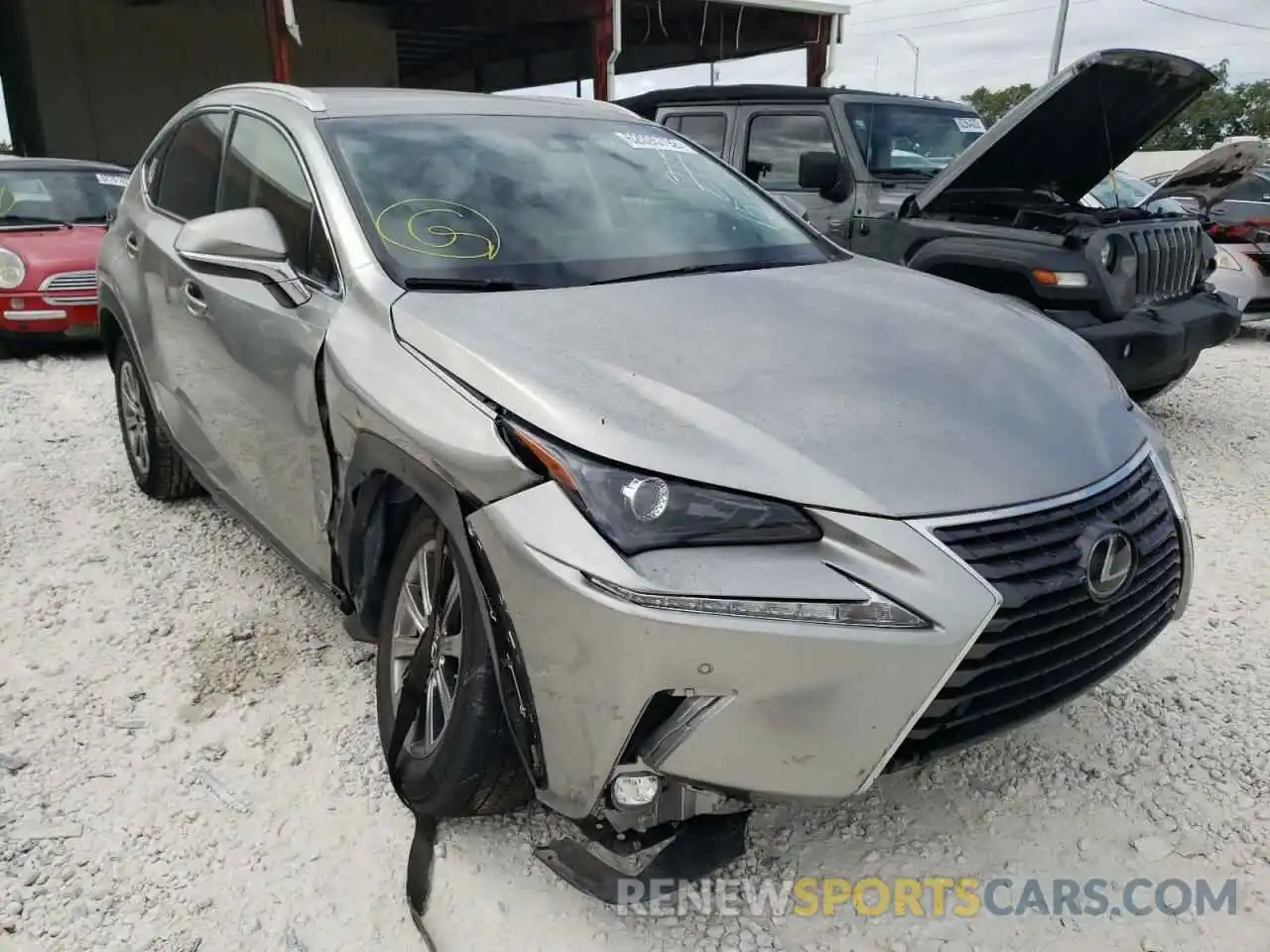 1 Photograph of a damaged car JTJYARBZ7K2157254 LEXUS NX 2019