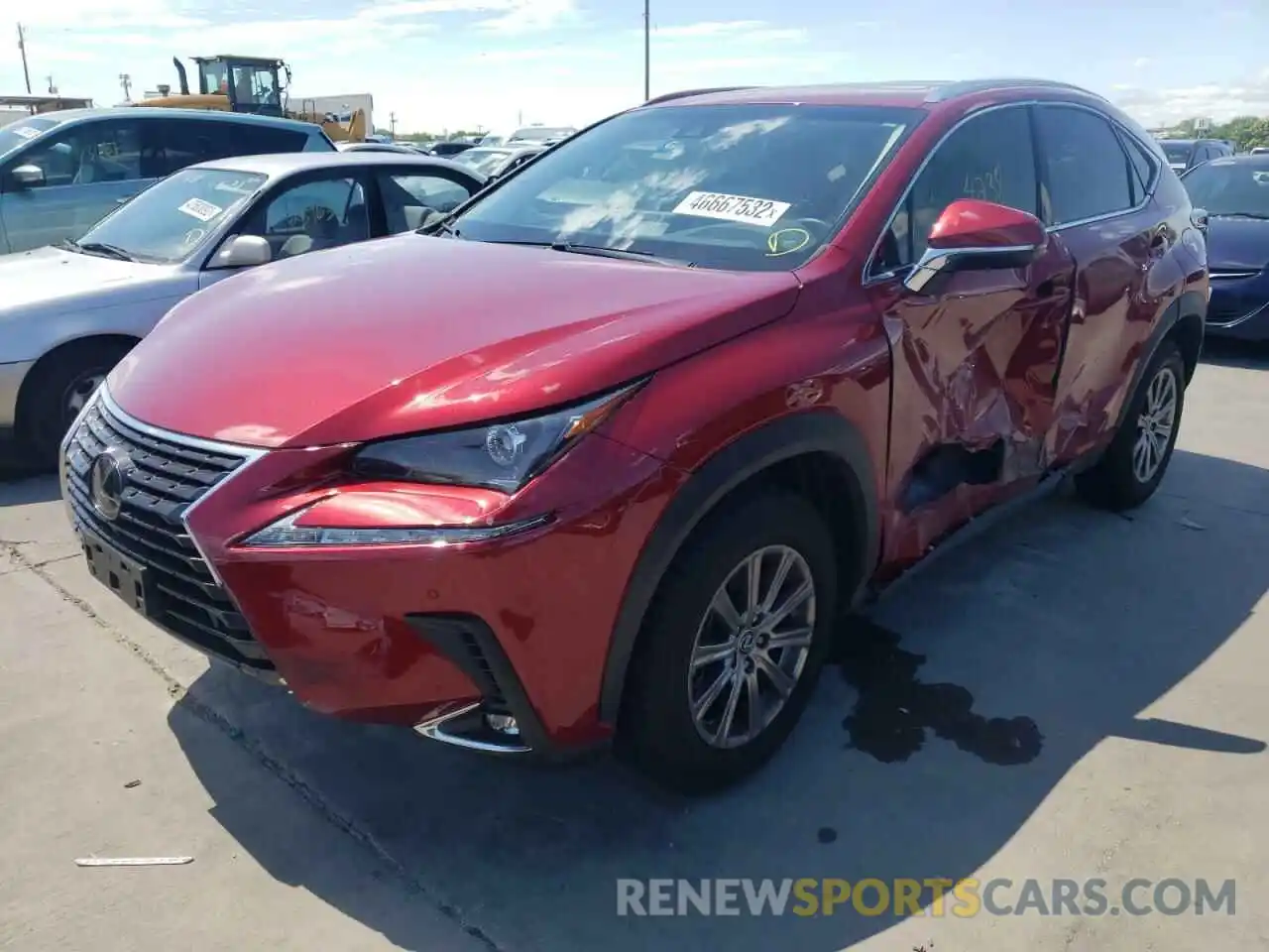 2 Фотография поврежденного автомобиля JTJYARBZ7K2157643 LEXUS NX 2019