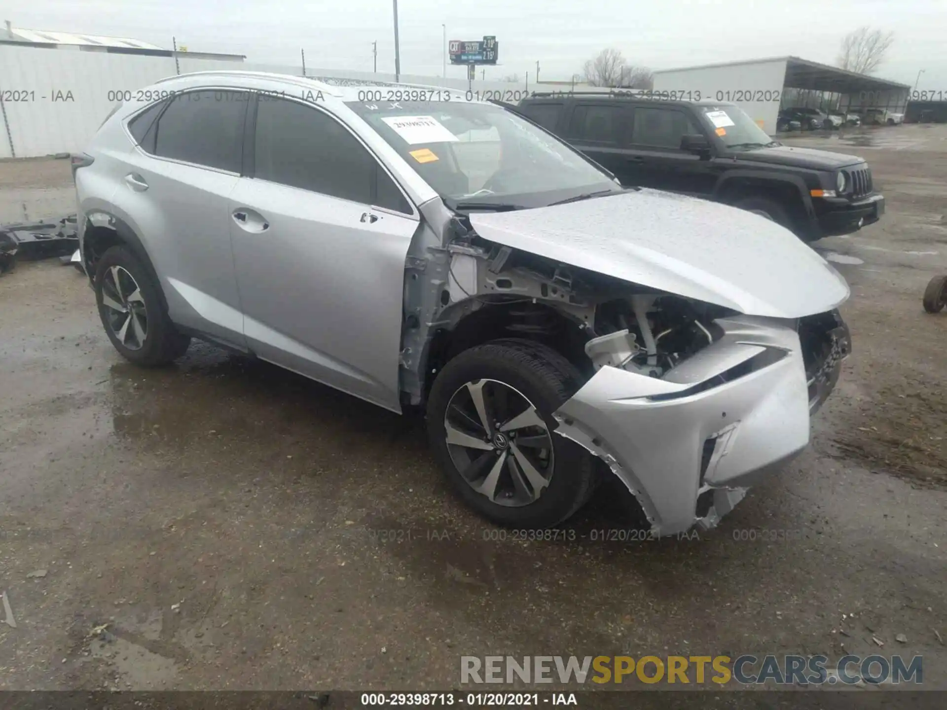 1 Photograph of a damaged car JTJYARBZ7K2158128 LEXUS NX 2019