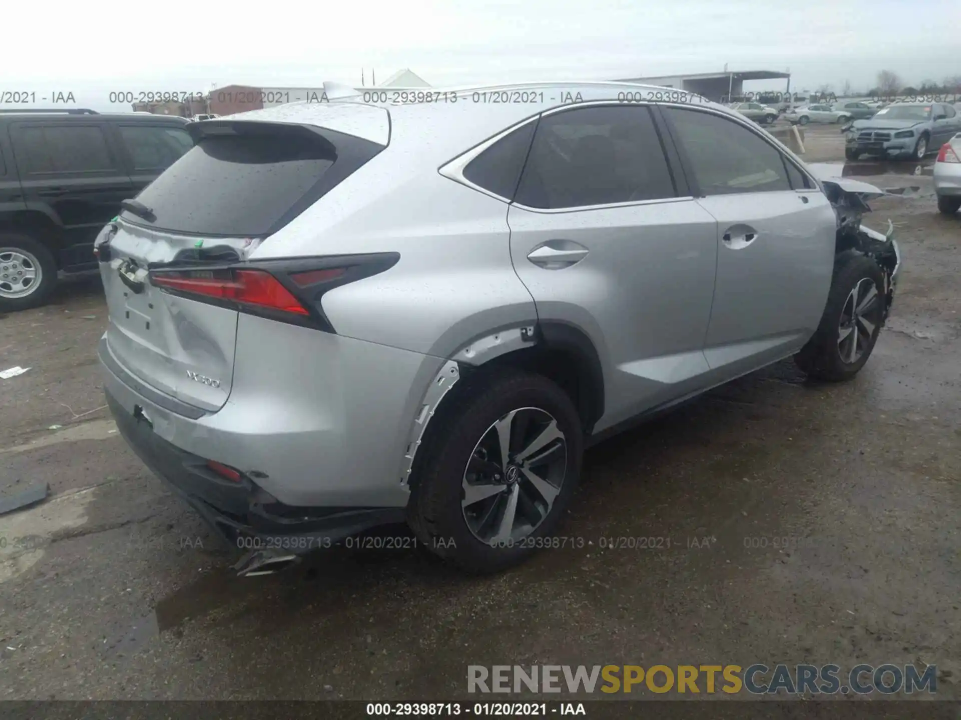 4 Фотография поврежденного автомобиля JTJYARBZ7K2158128 LEXUS NX 2019