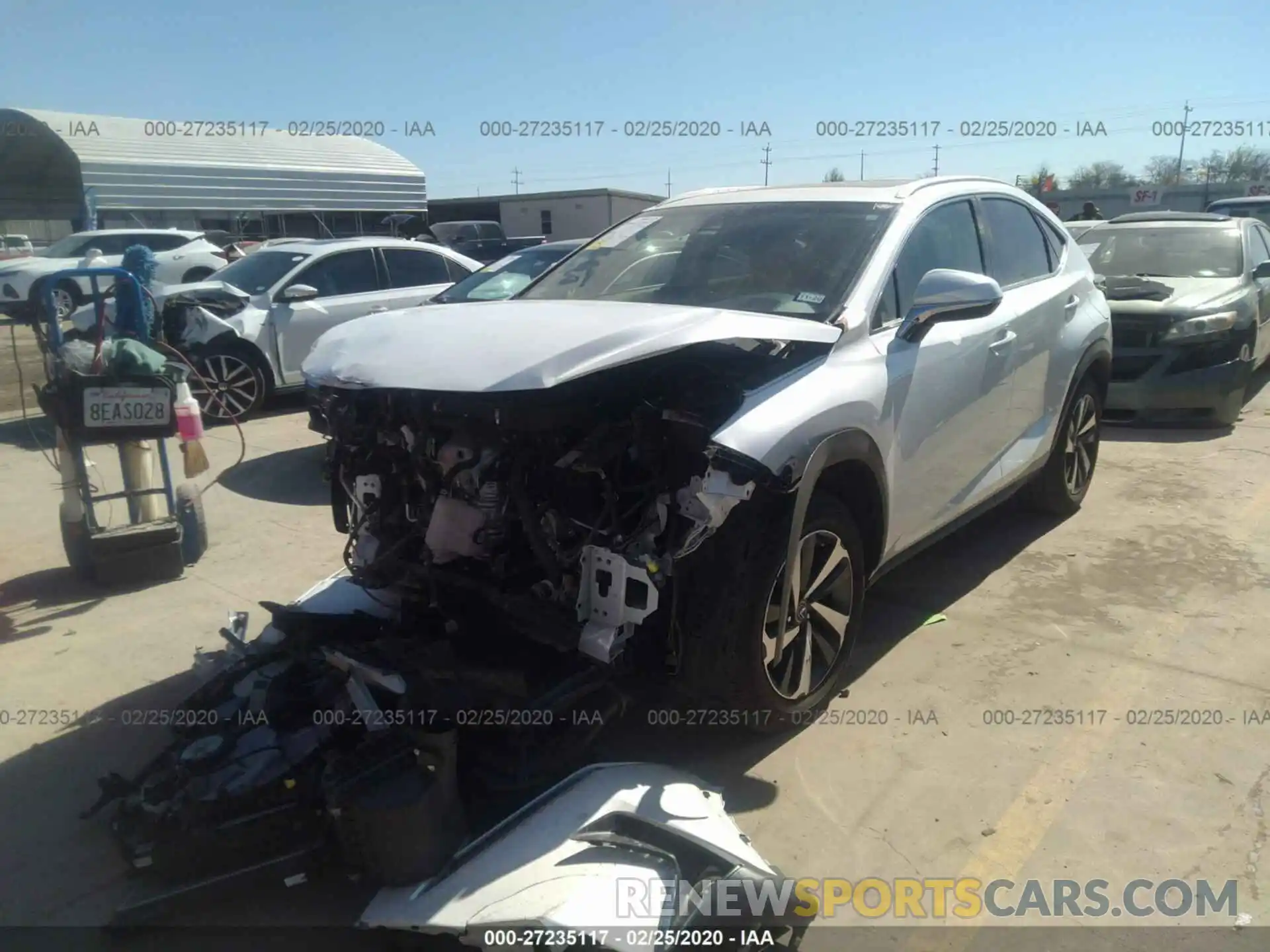 2 Photograph of a damaged car JTJYARBZ8K2120472 LEXUS NX 2019