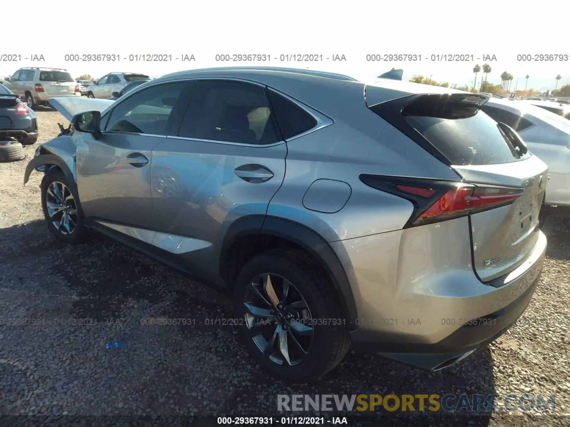 3 Photograph of a damaged car JTJYARBZ8K2121105 LEXUS NX 2019