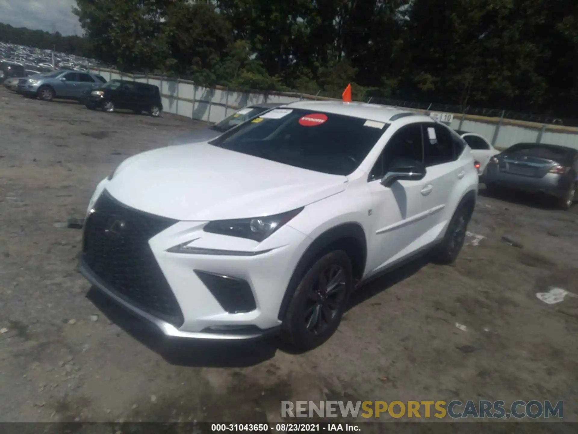 2 Фотография поврежденного автомобиля JTJYARBZ8K2123193 LEXUS NX 2019