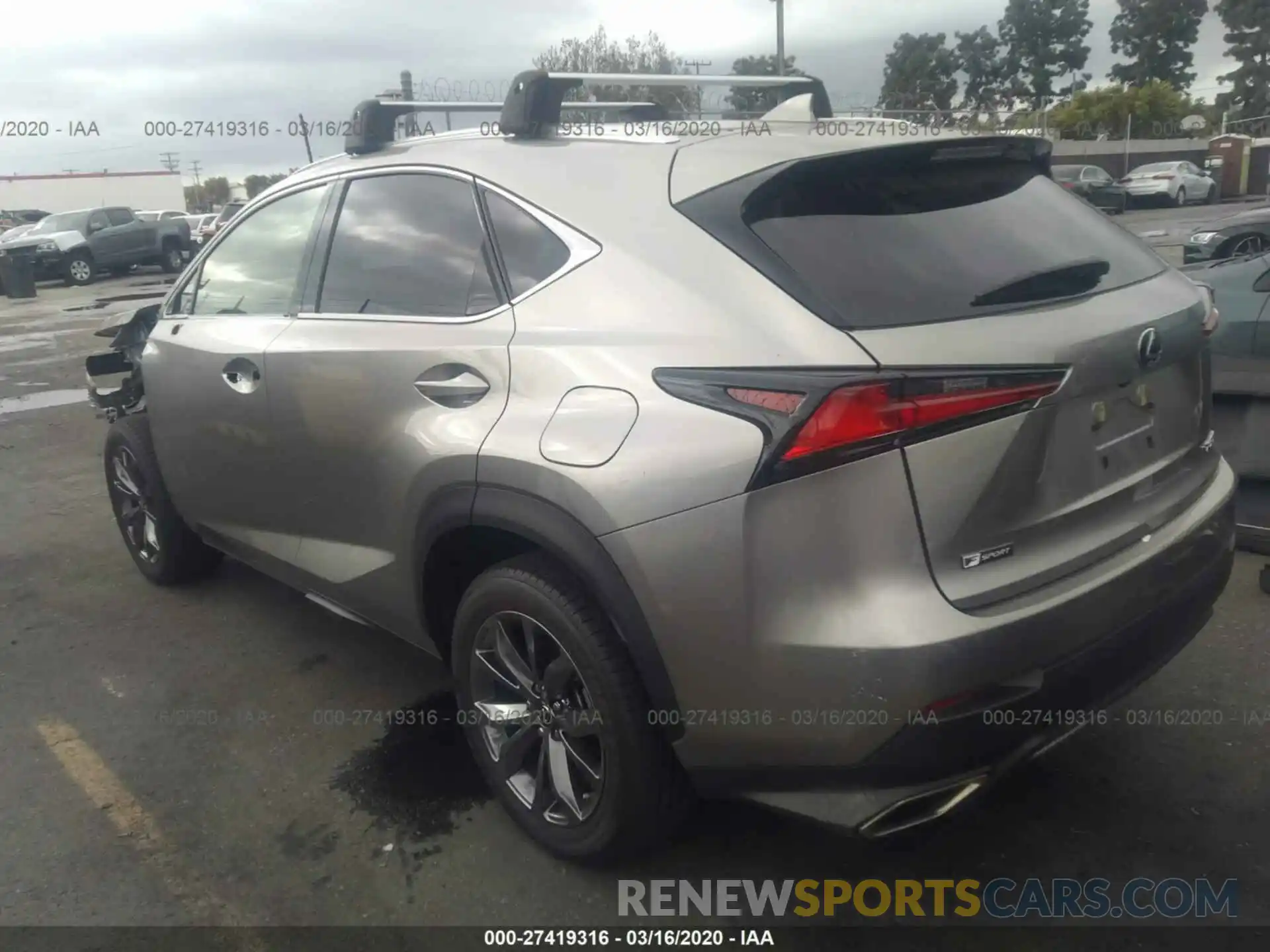 3 Фотография поврежденного автомобиля JTJYARBZ8K2126031 LEXUS NX 2019