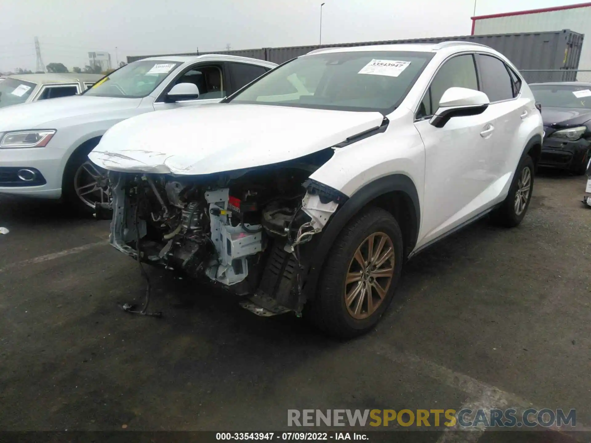 2 Фотография поврежденного автомобиля JTJYARBZ8K2128183 LEXUS NX 2019