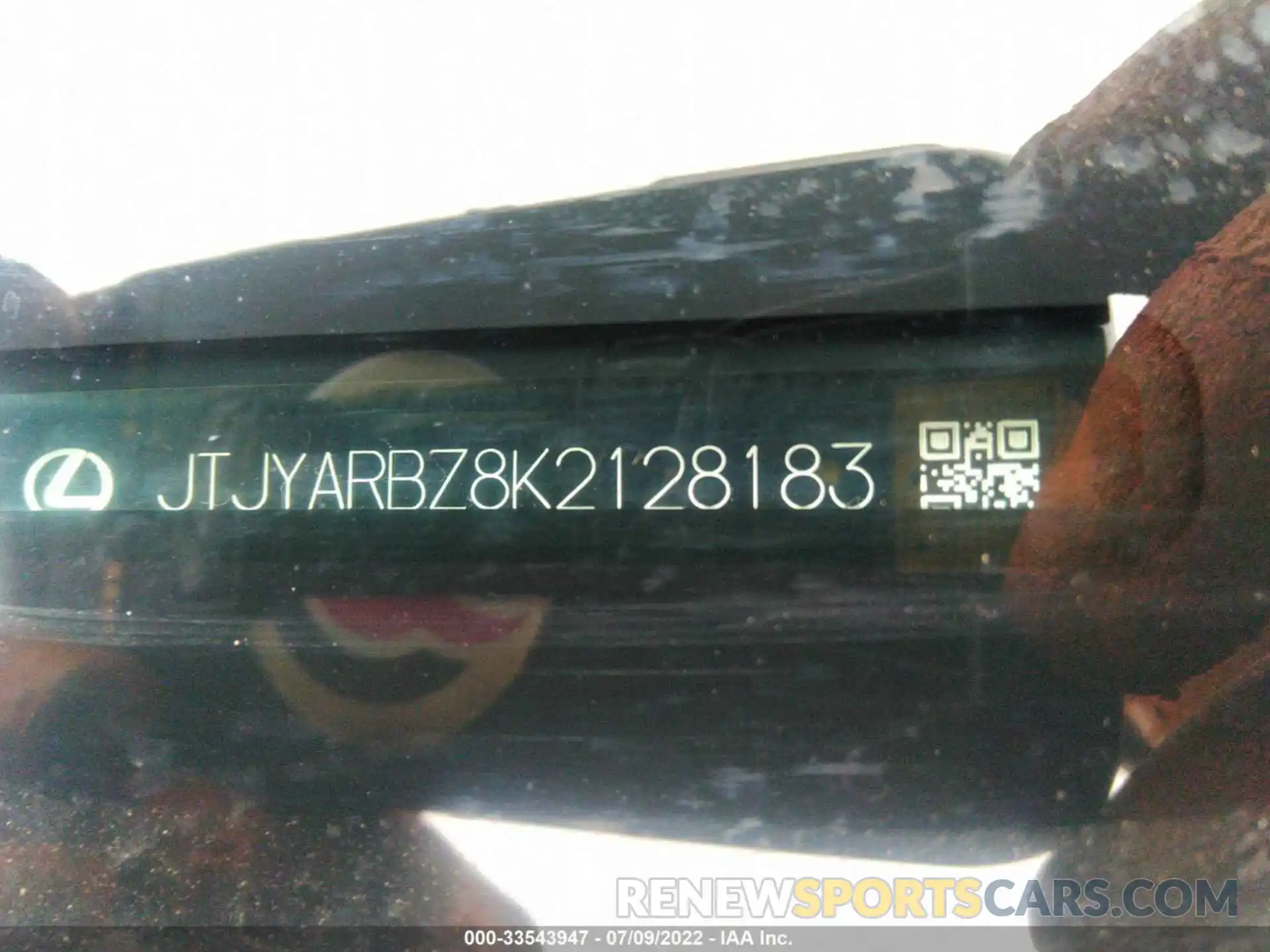 9 Photograph of a damaged car JTJYARBZ8K2128183 LEXUS NX 2019