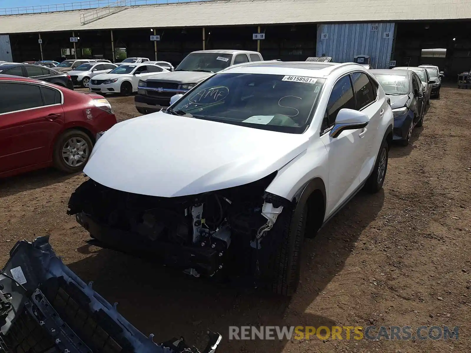 2 Photograph of a damaged car JTJYARBZ8K2137885 LEXUS NX 2019