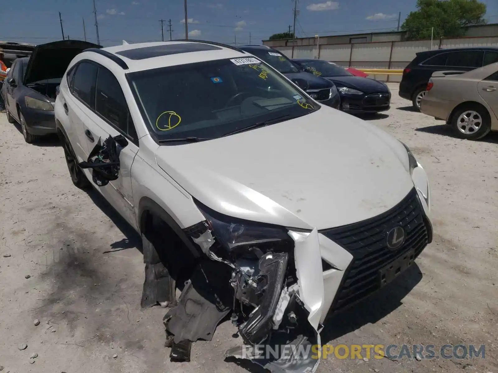 1 Photograph of a damaged car JTJYARBZ8K2142942 LEXUS NX 2019