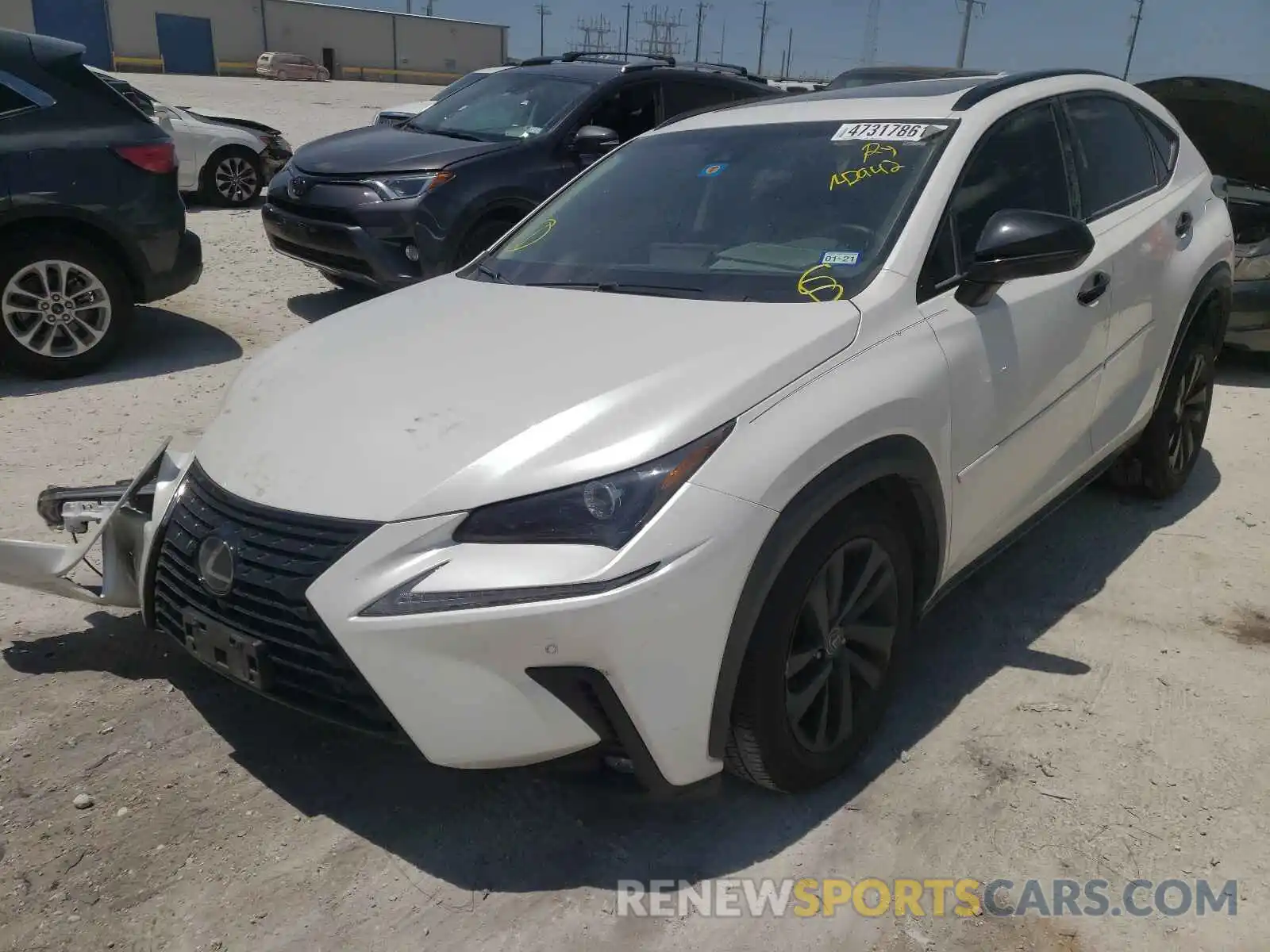 2 Фотография поврежденного автомобиля JTJYARBZ8K2142942 LEXUS NX 2019