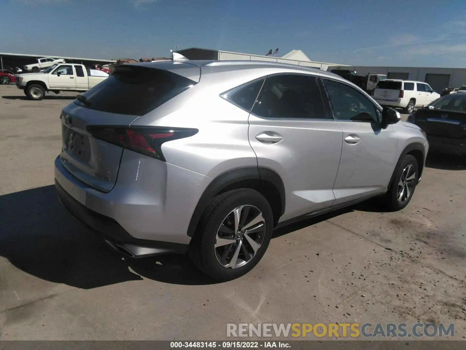 4 Фотография поврежденного автомобиля JTJYARBZ8K2144125 LEXUS NX 2019