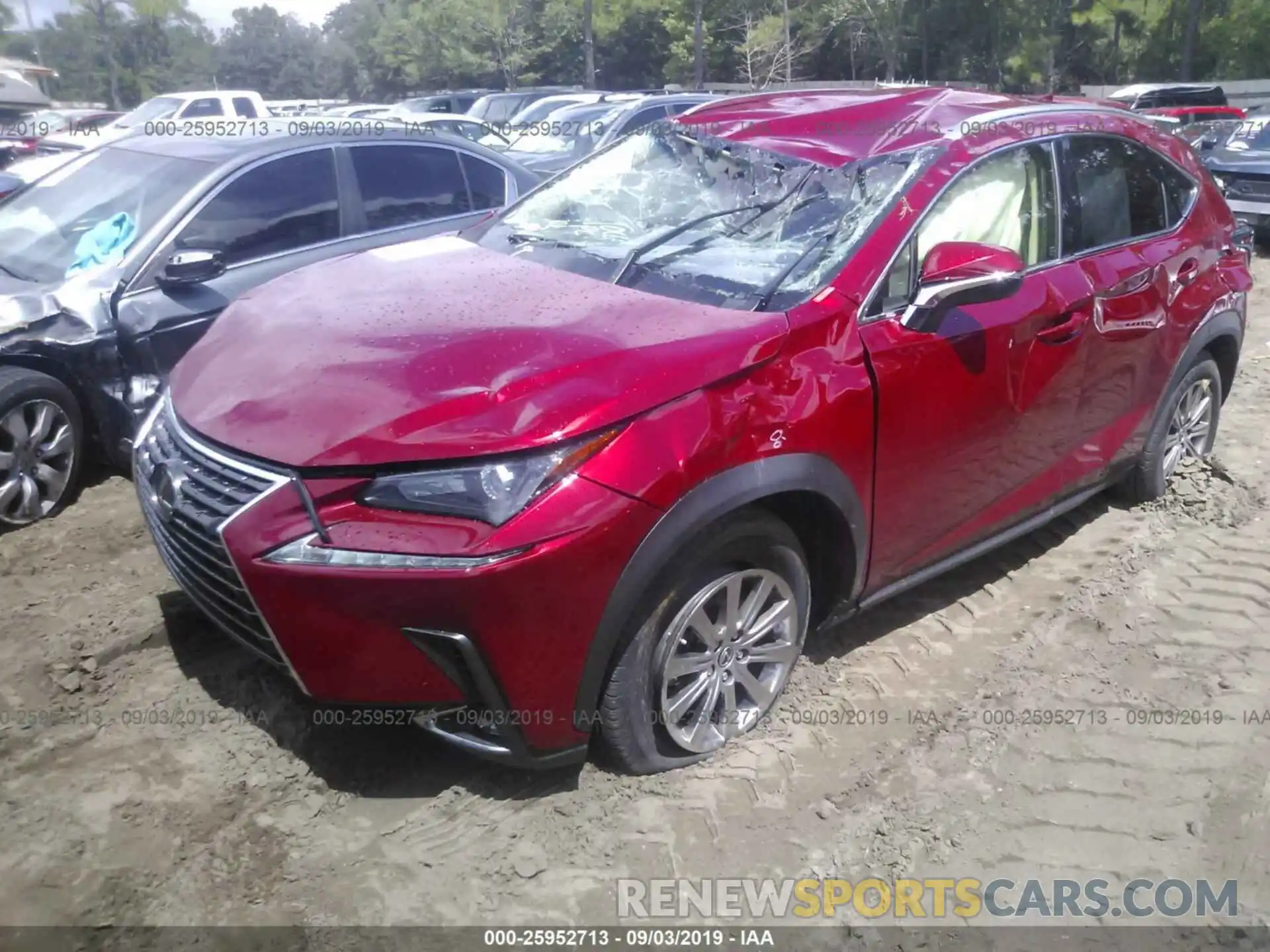 2 Фотография поврежденного автомобиля JTJYARBZ8K2148711 LEXUS NX 2019