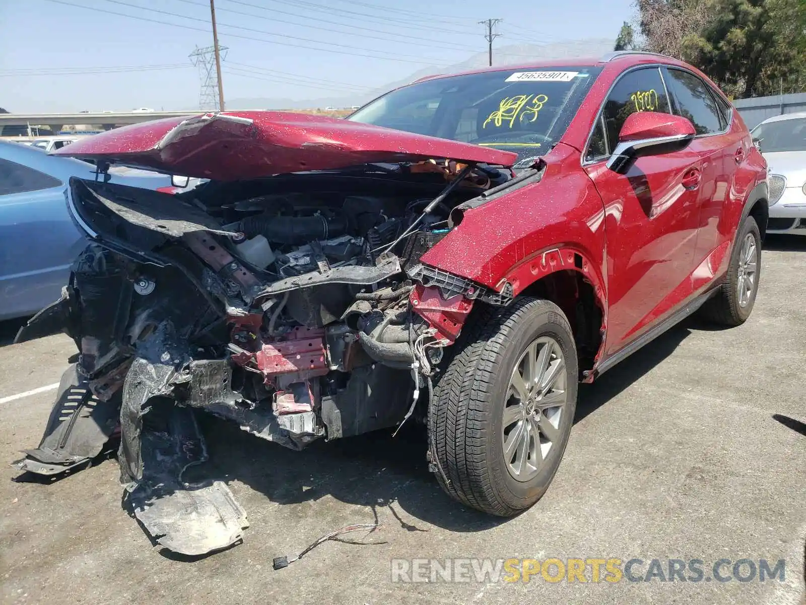2 Photograph of a damaged car JTJYARBZ8K2151527 LEXUS NX 2019
