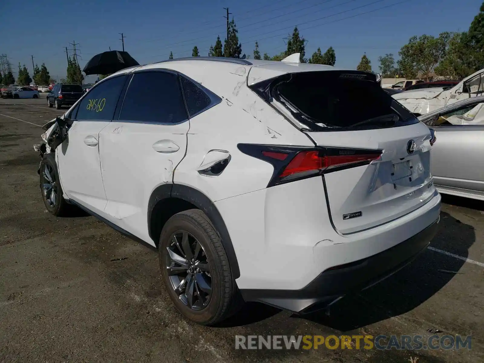 3 Фотография поврежденного автомобиля JTJYARBZ8K2154699 LEXUS NX 2019