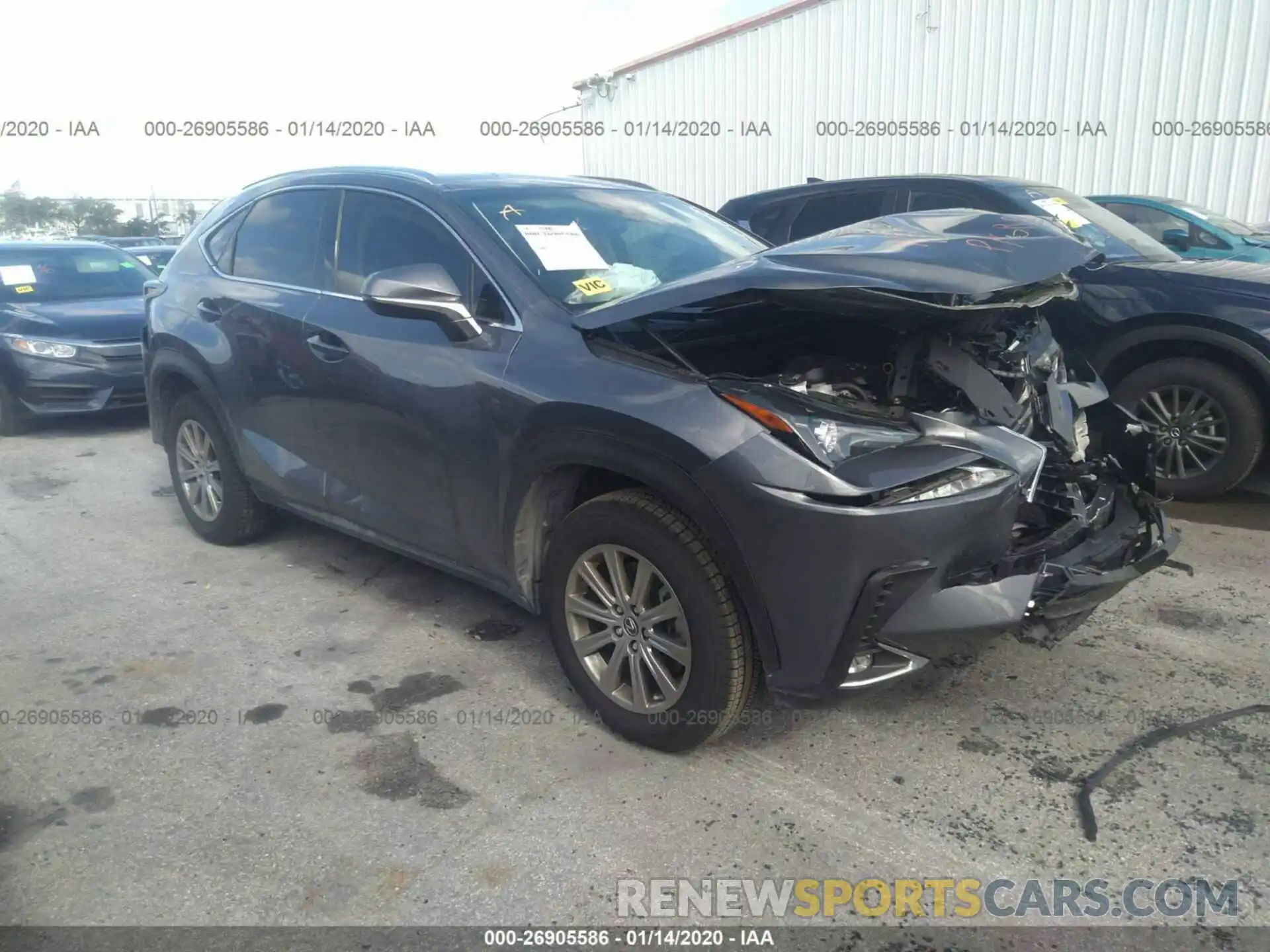 1 Фотография поврежденного автомобиля JTJYARBZ8K2155500 LEXUS NX 2019