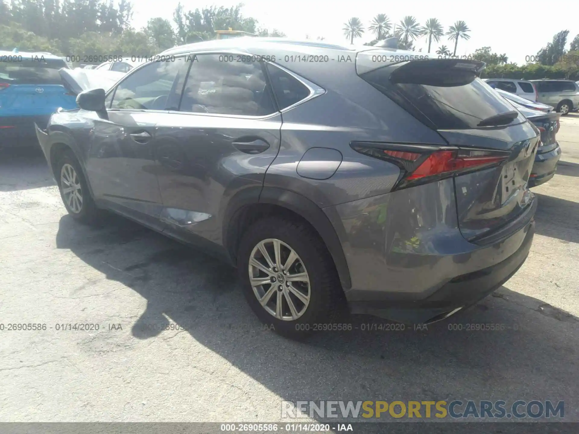 3 Фотография поврежденного автомобиля JTJYARBZ8K2155500 LEXUS NX 2019