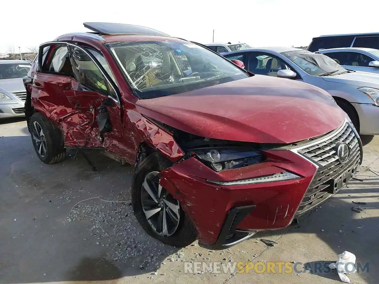 1 Photograph of a damaged car JTJYARBZ8K2156162 LEXUS NX 2019