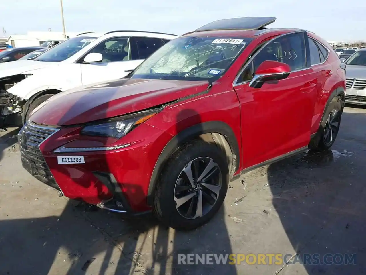 2 Фотография поврежденного автомобиля JTJYARBZ8K2156162 LEXUS NX 2019