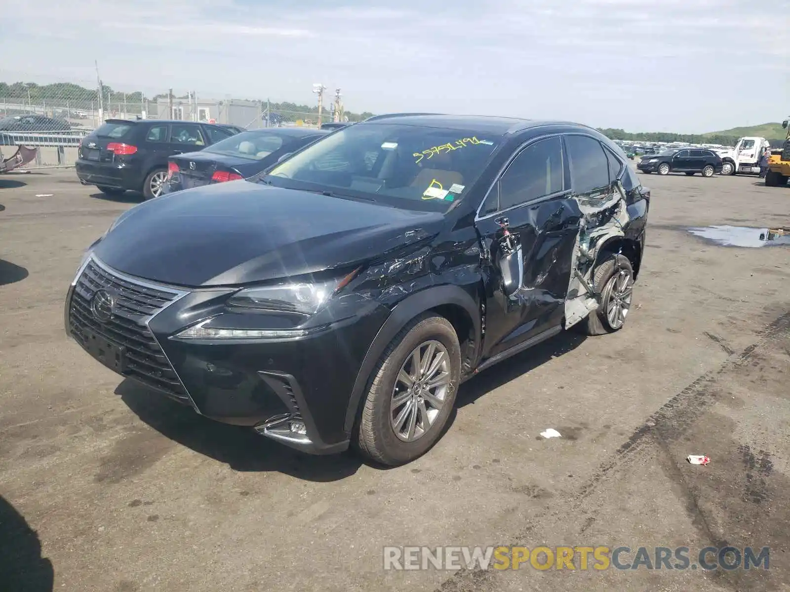 2 Фотография поврежденного автомобиля JTJYARBZ8K2158185 LEXUS NX 2019