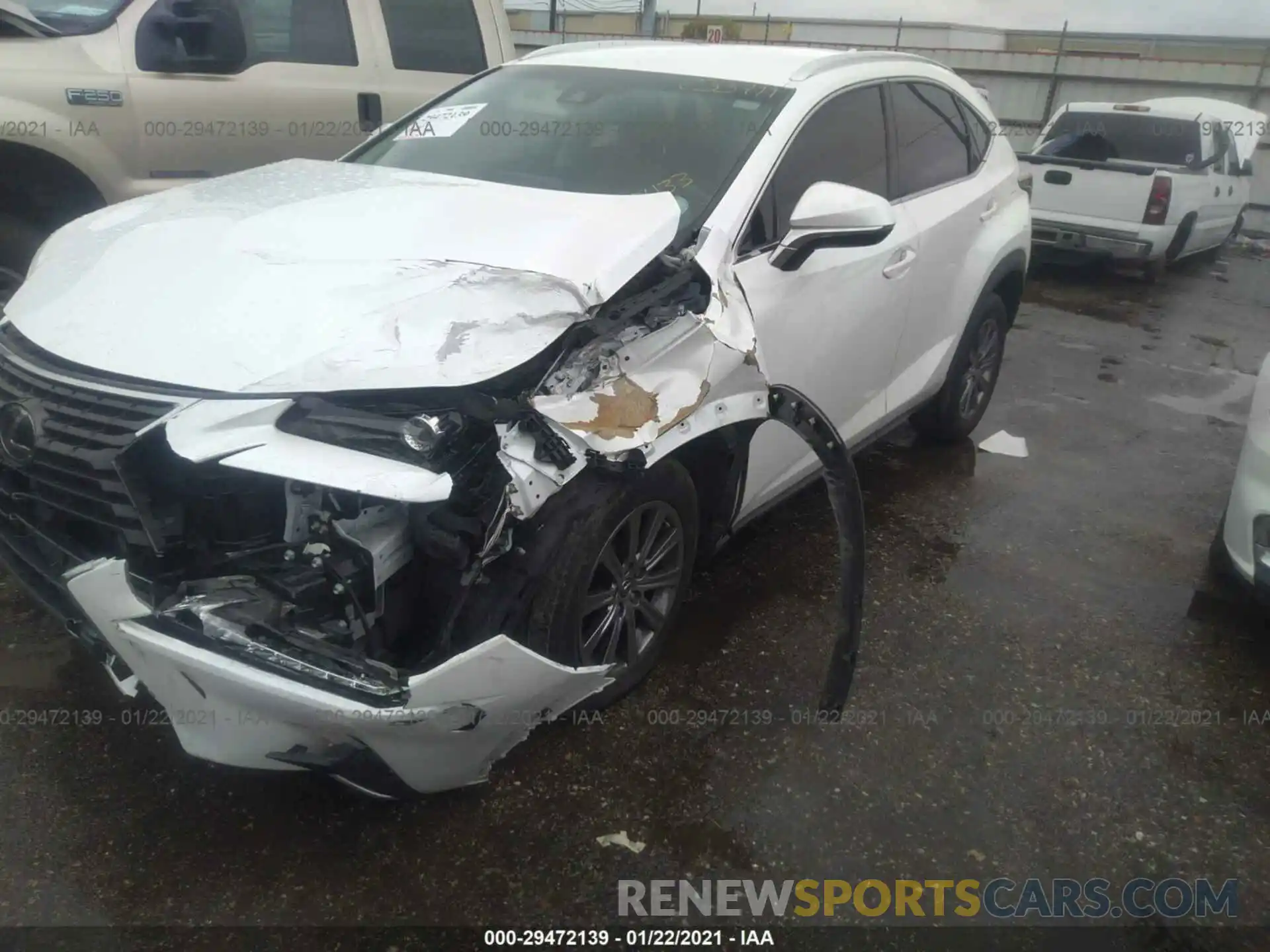 2 Фотография поврежденного автомобиля JTJYARBZ9K2120433 LEXUS NX 2019