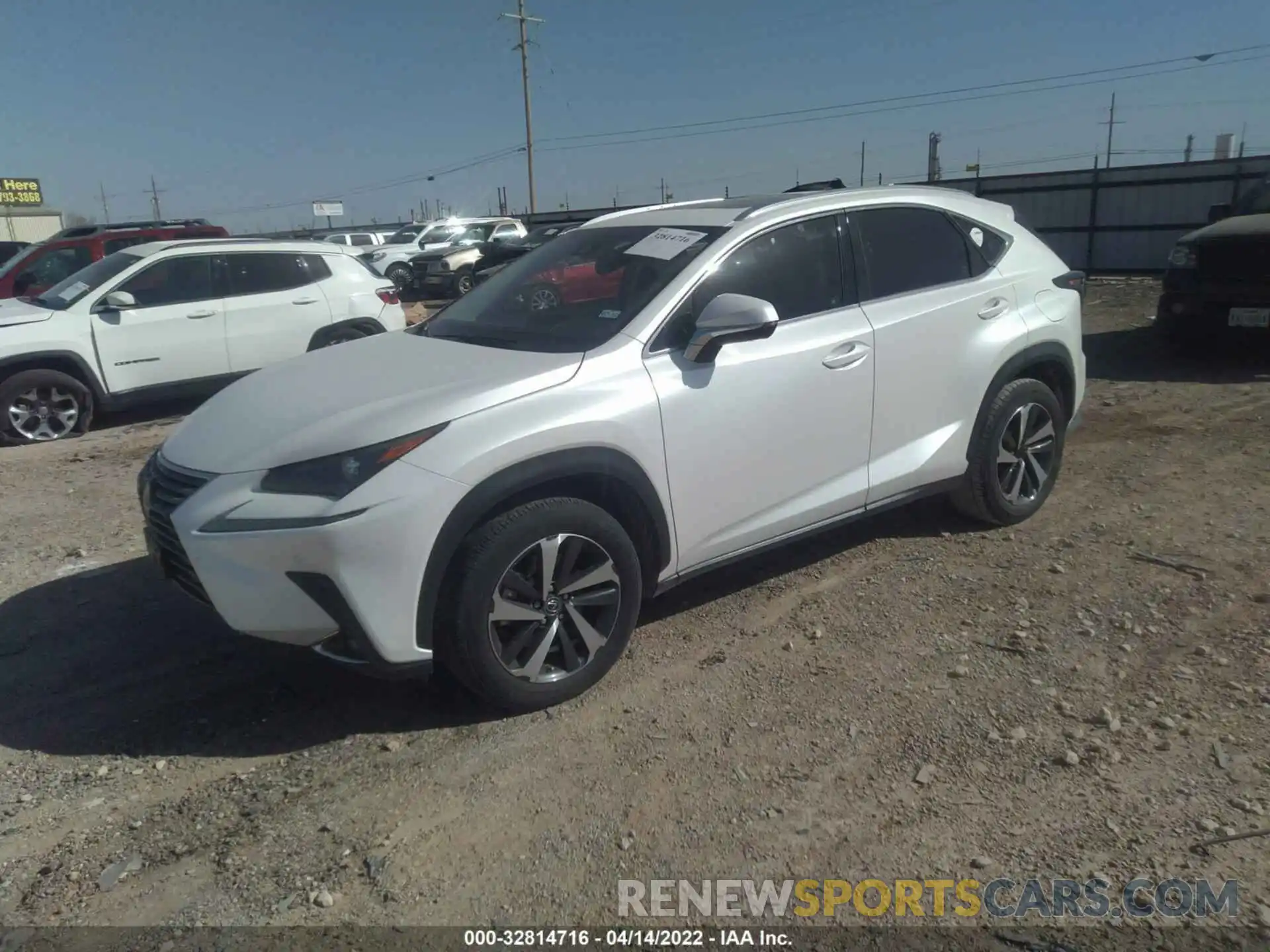 2 Фотография поврежденного автомобиля JTJYARBZ9K2121940 LEXUS NX 2019