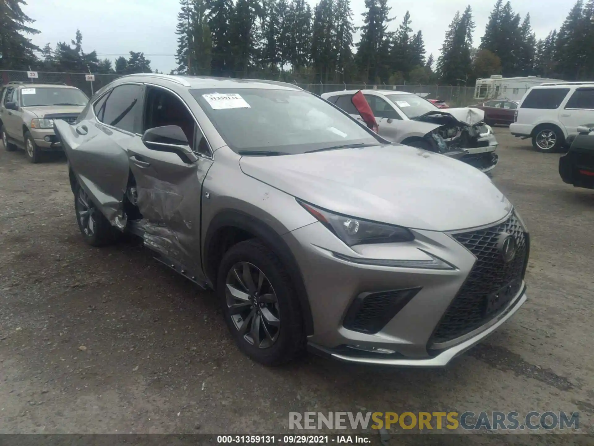 1 Фотография поврежденного автомобиля JTJYARBZ9K2122408 LEXUS NX 2019