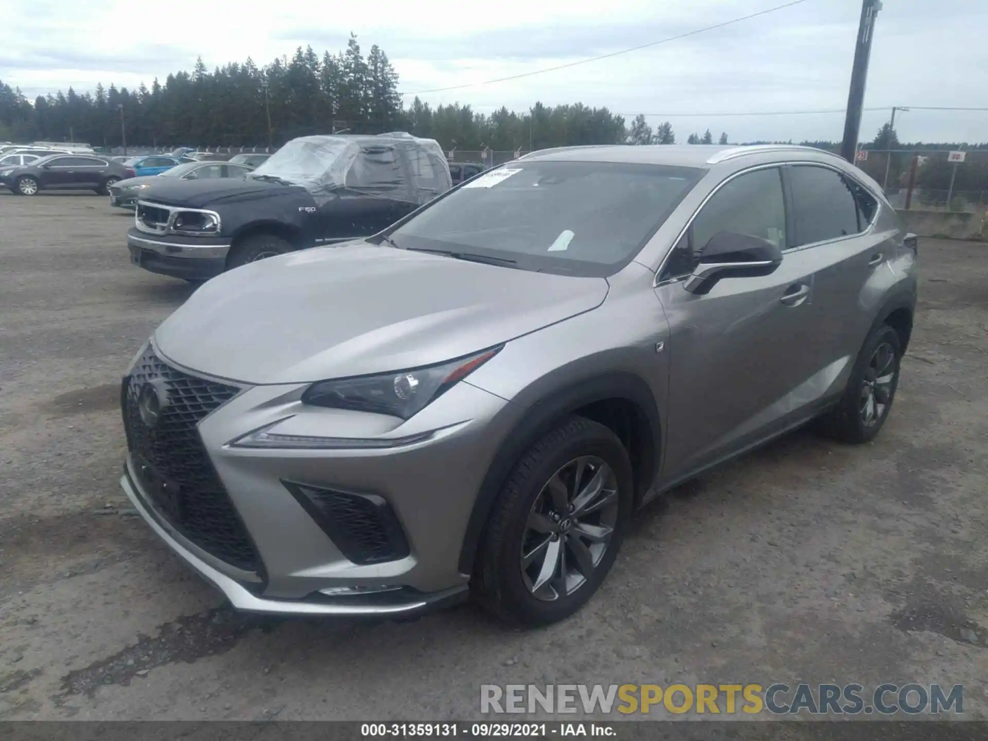 2 Фотография поврежденного автомобиля JTJYARBZ9K2122408 LEXUS NX 2019