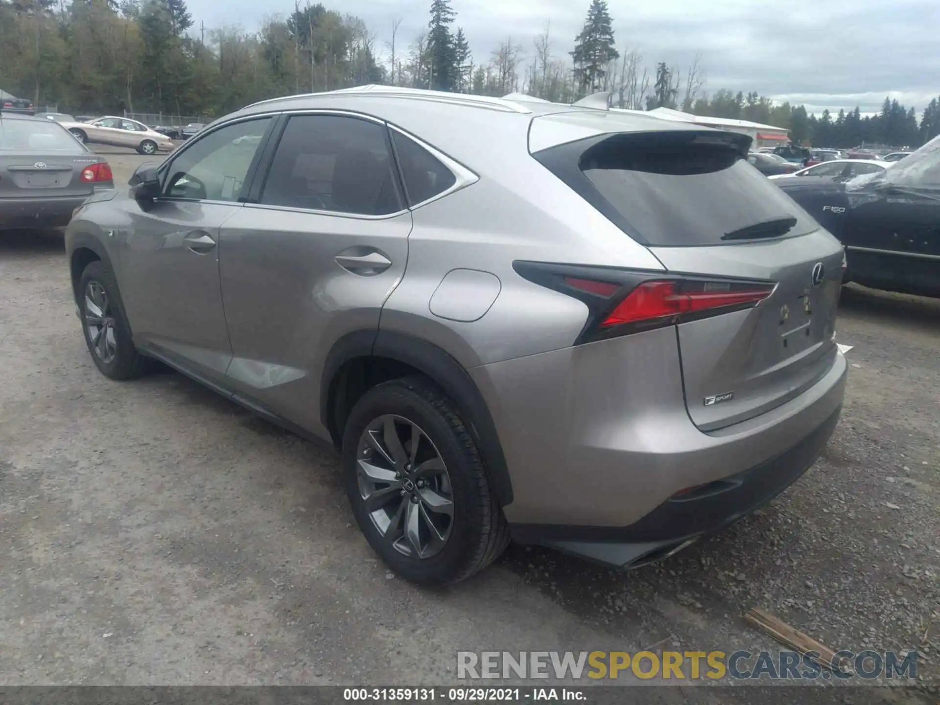 3 Фотография поврежденного автомобиля JTJYARBZ9K2122408 LEXUS NX 2019