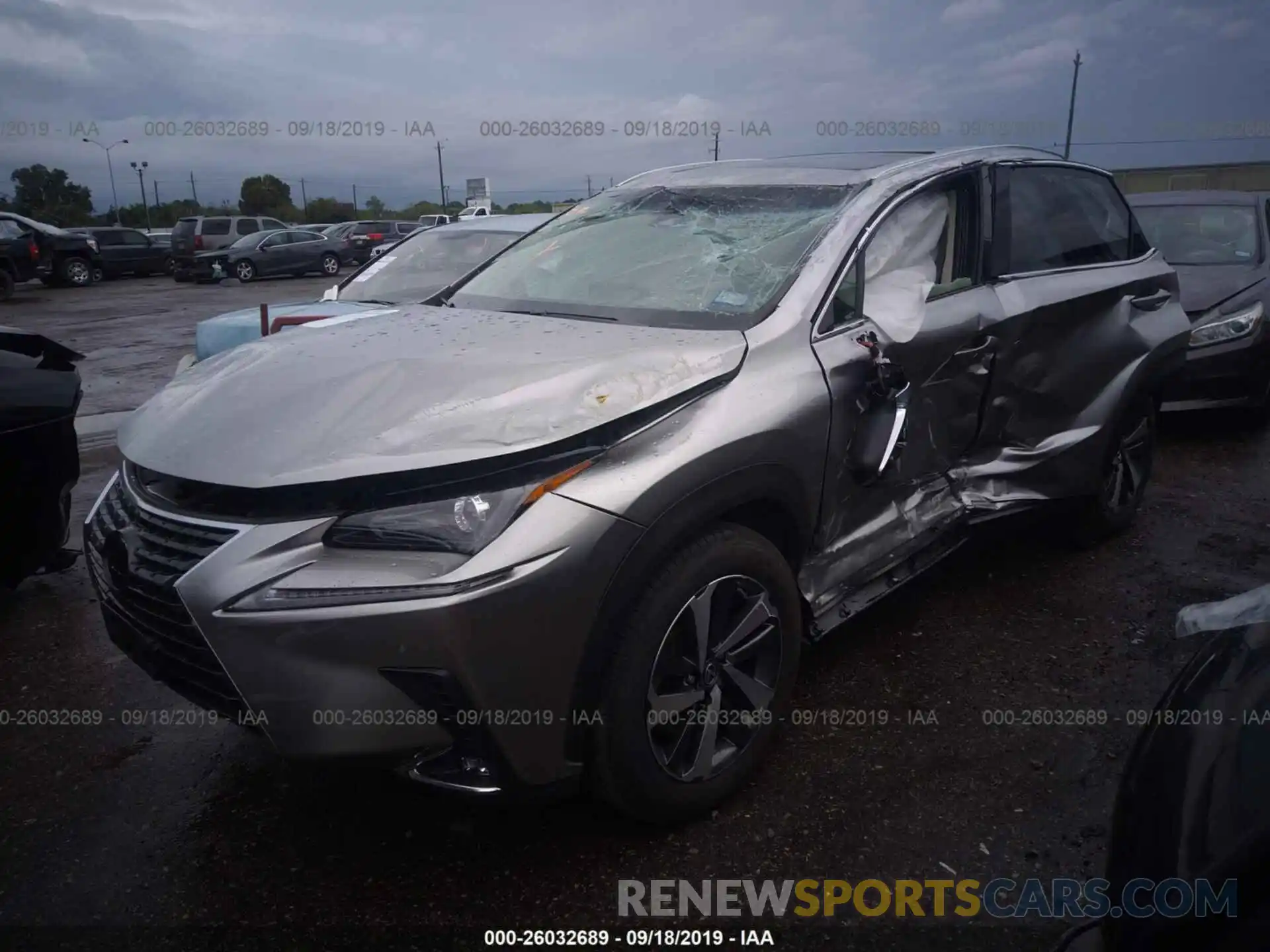 2 Фотография поврежденного автомобиля JTJYARBZ9K2123428 LEXUS NX 2019