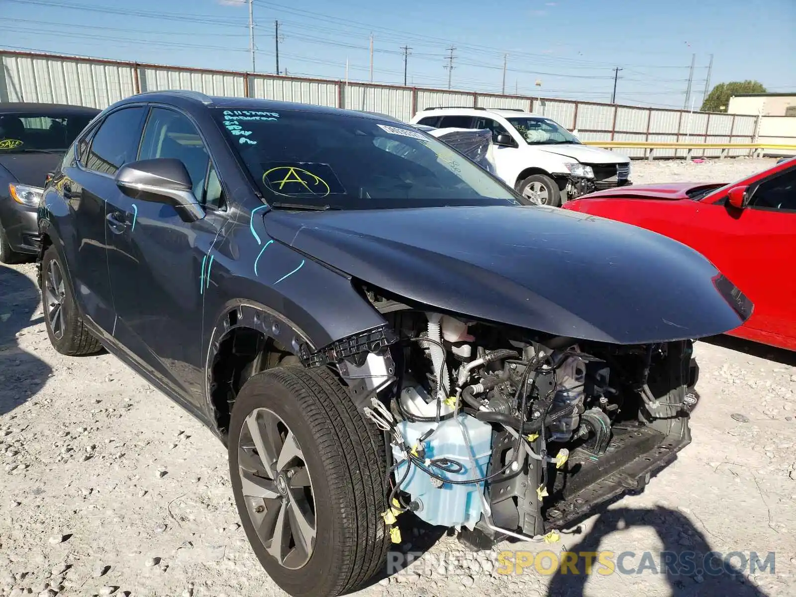 1 Photograph of a damaged car JTJYARBZ9K2123588 LEXUS NX 2019