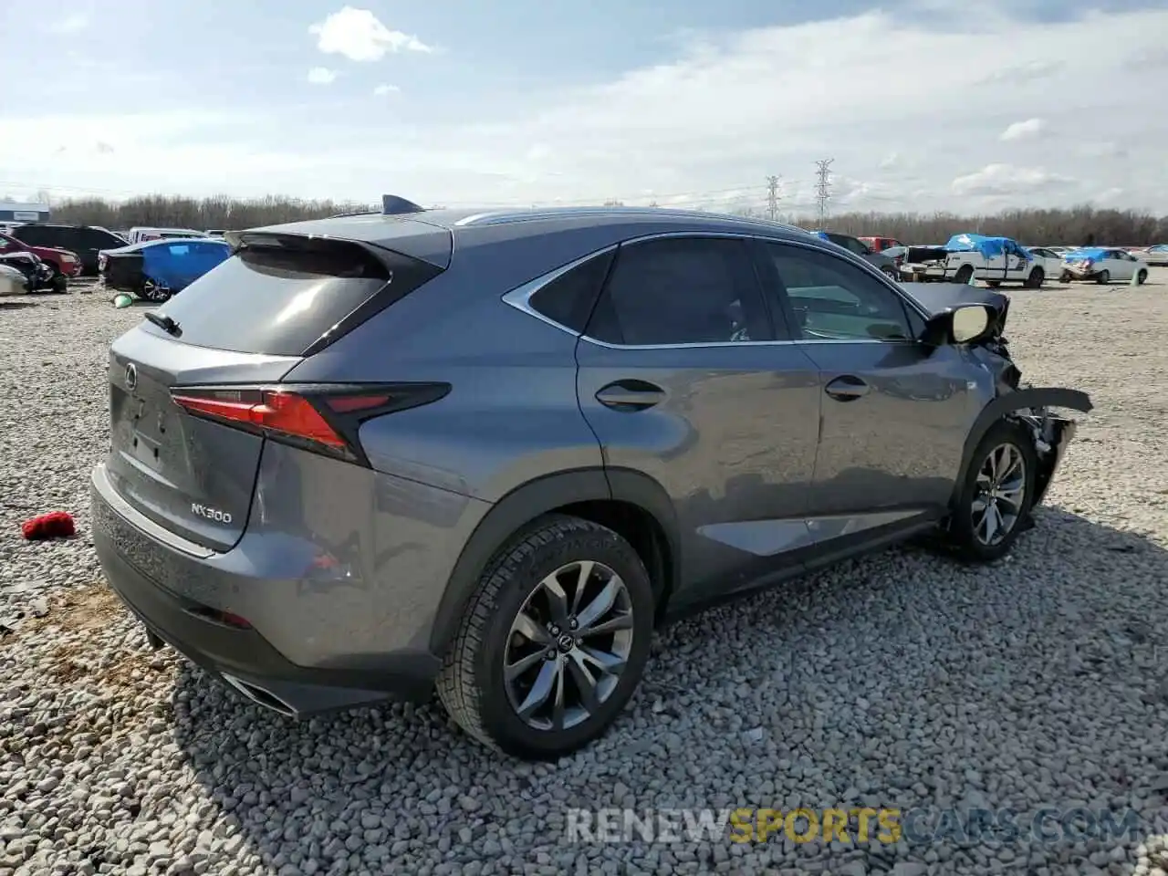 3 Фотография поврежденного автомобиля JTJYARBZ9K2125714 LEXUS NX 2019