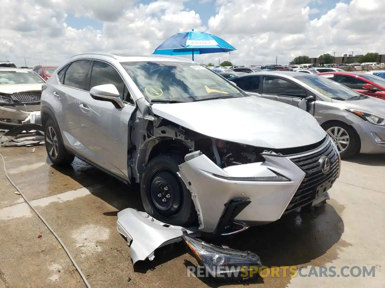 1 Photograph of a damaged car JTJYARBZ9K2130086 LEXUS NX 2019