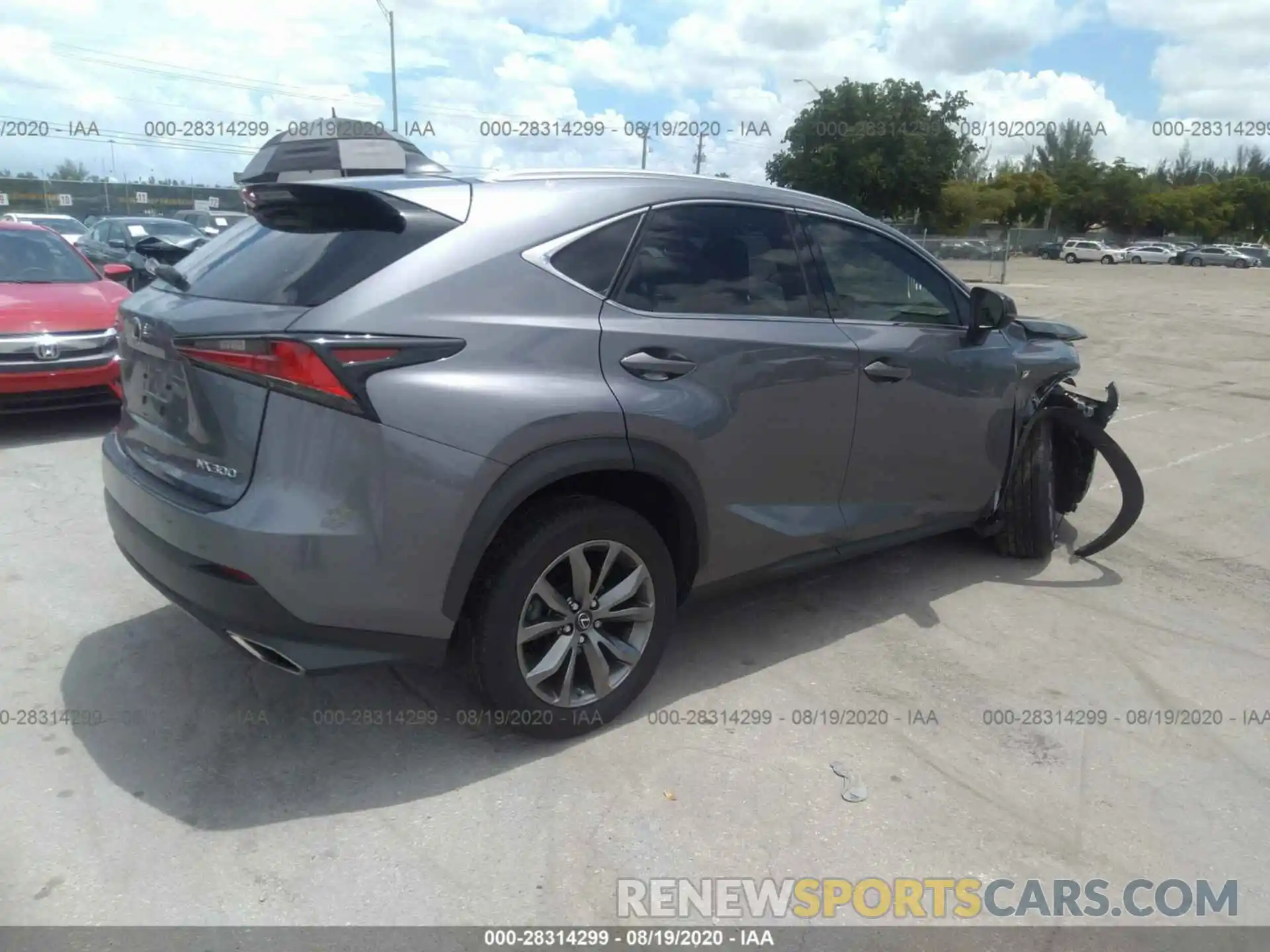 4 Фотография поврежденного автомобиля JTJYARBZ9K2135188 LEXUS NX 2019