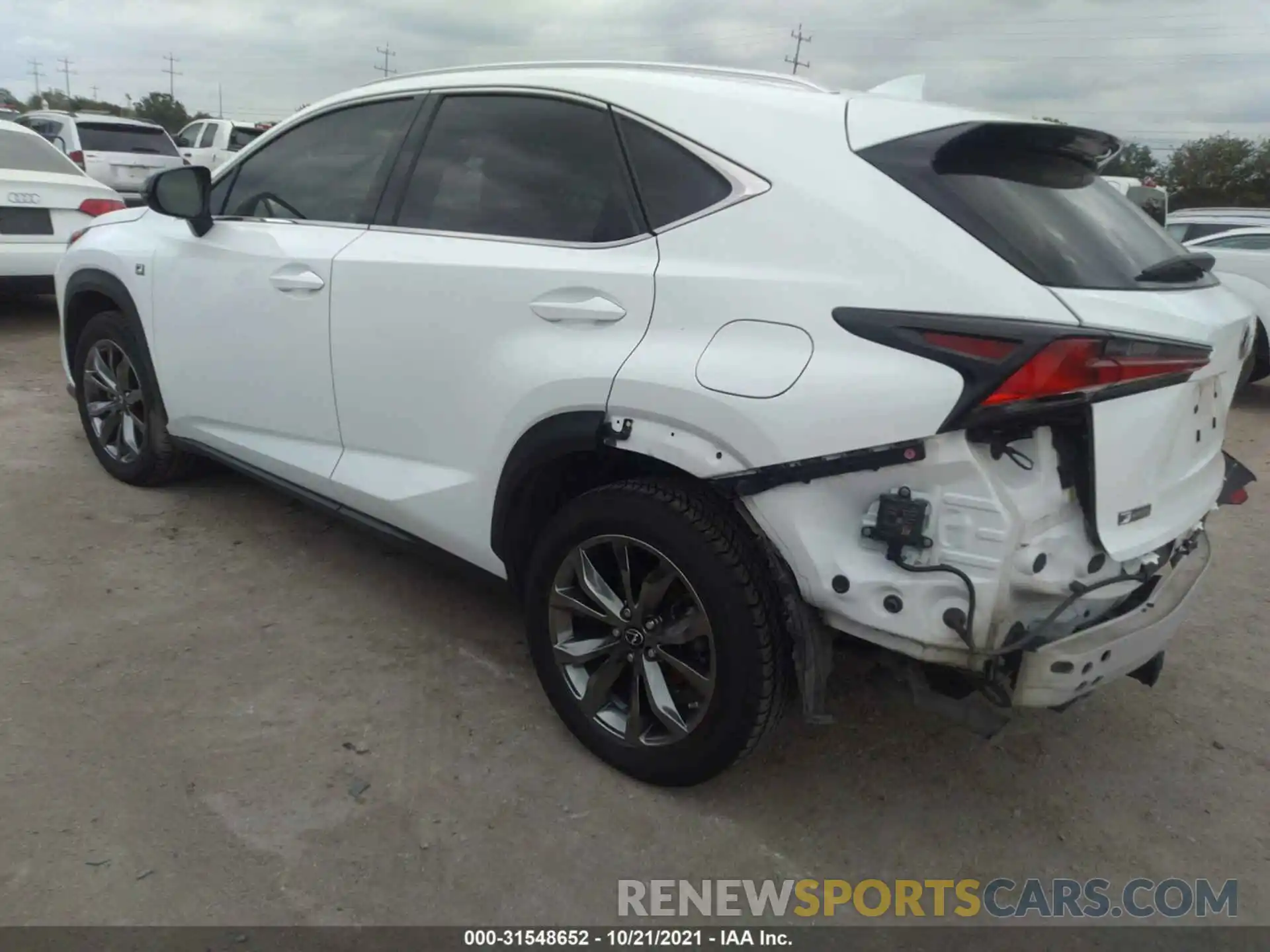 3 Фотография поврежденного автомобиля JTJYARBZ9K2137586 LEXUS NX 2019