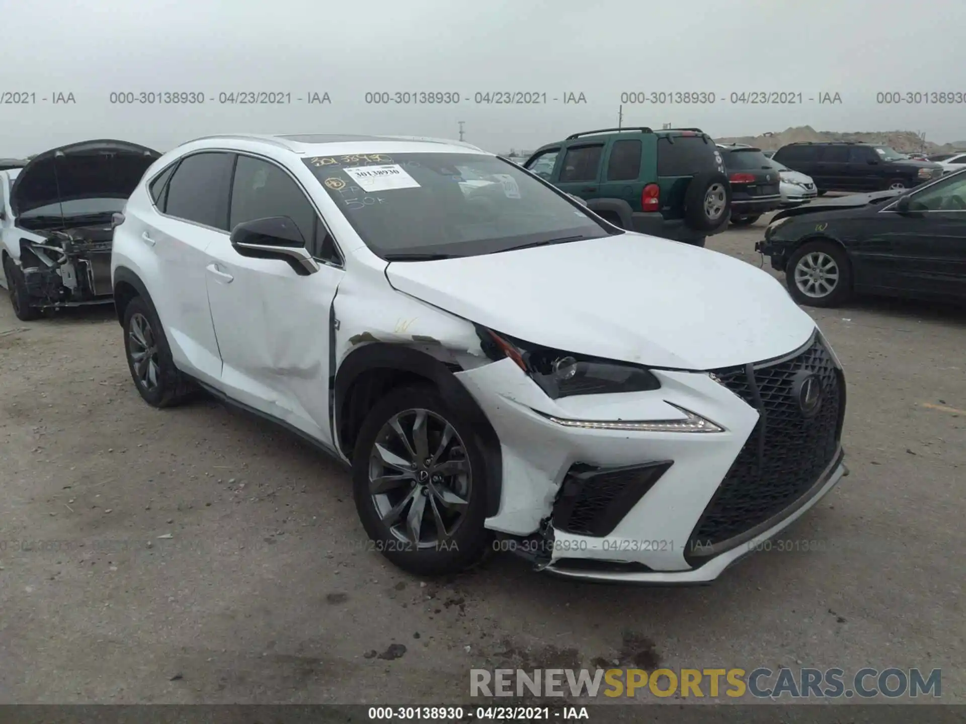 1 Photograph of a damaged car JTJYARBZ9K2141640 LEXUS NX 2019