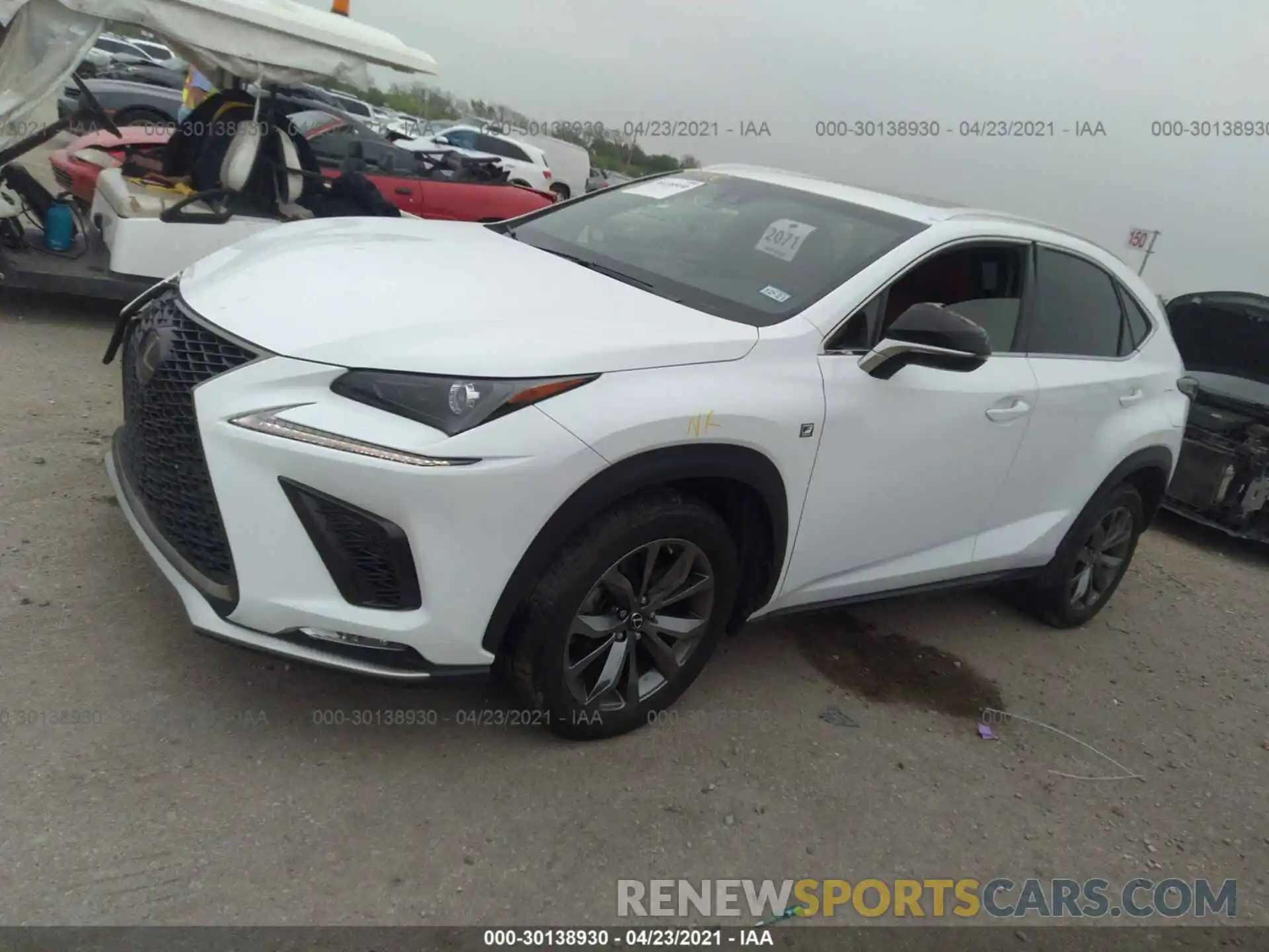 2 Фотография поврежденного автомобиля JTJYARBZ9K2141640 LEXUS NX 2019