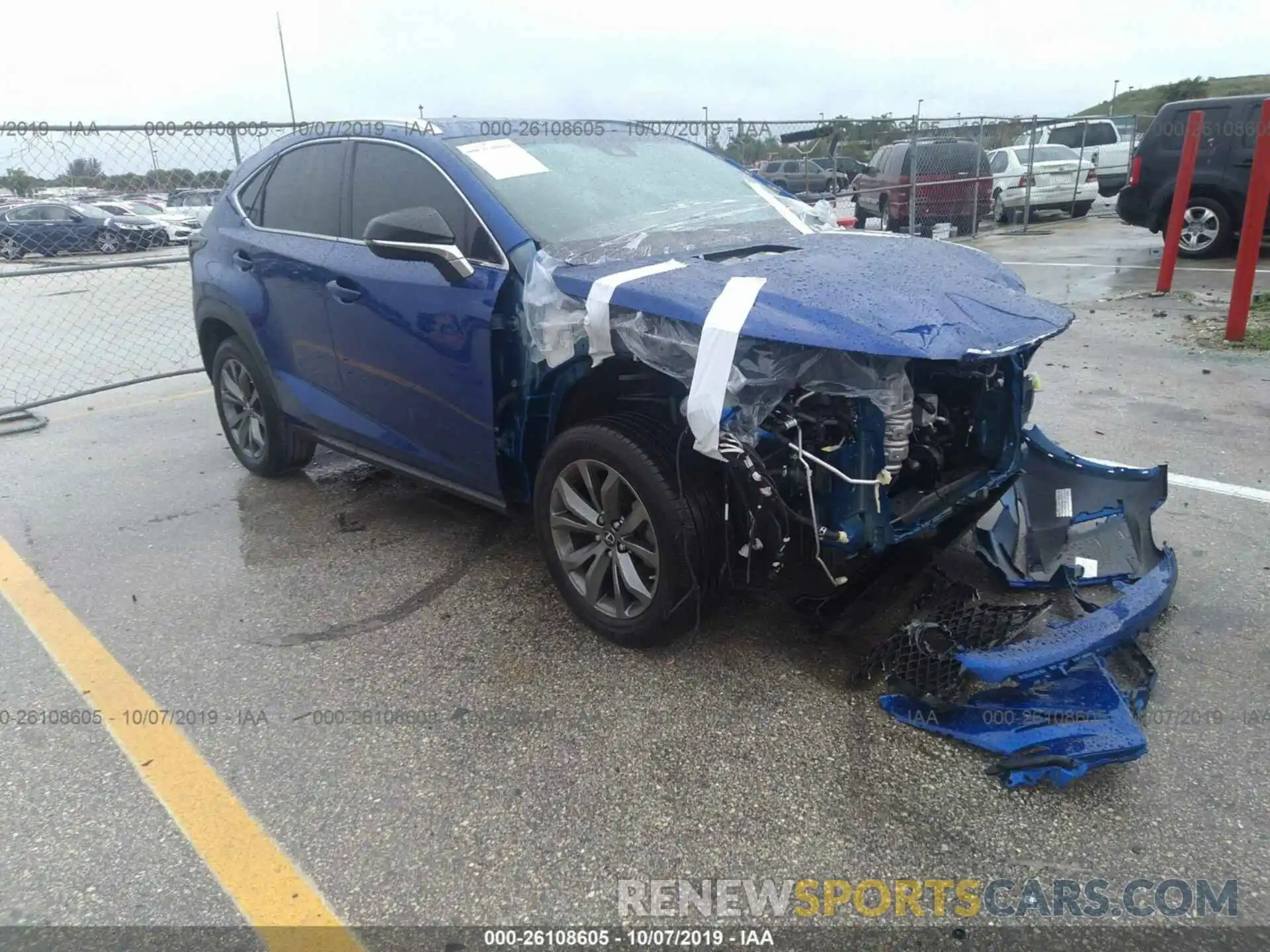 1 Photograph of a damaged car JTJYARBZ9K2144828 LEXUS NX 2019