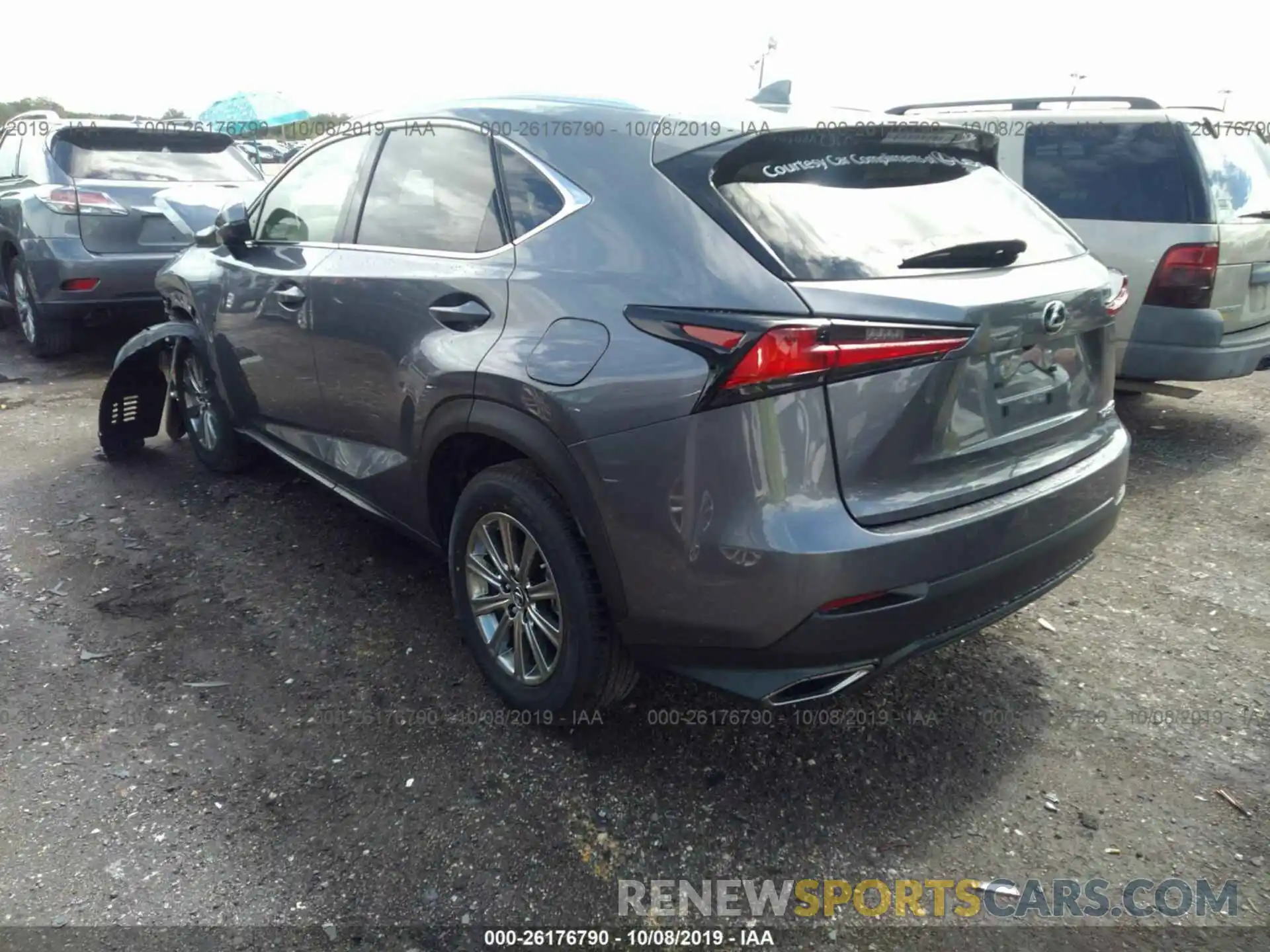 3 Фотография поврежденного автомобиля JTJYARBZ9K2146210 LEXUS NX 2019