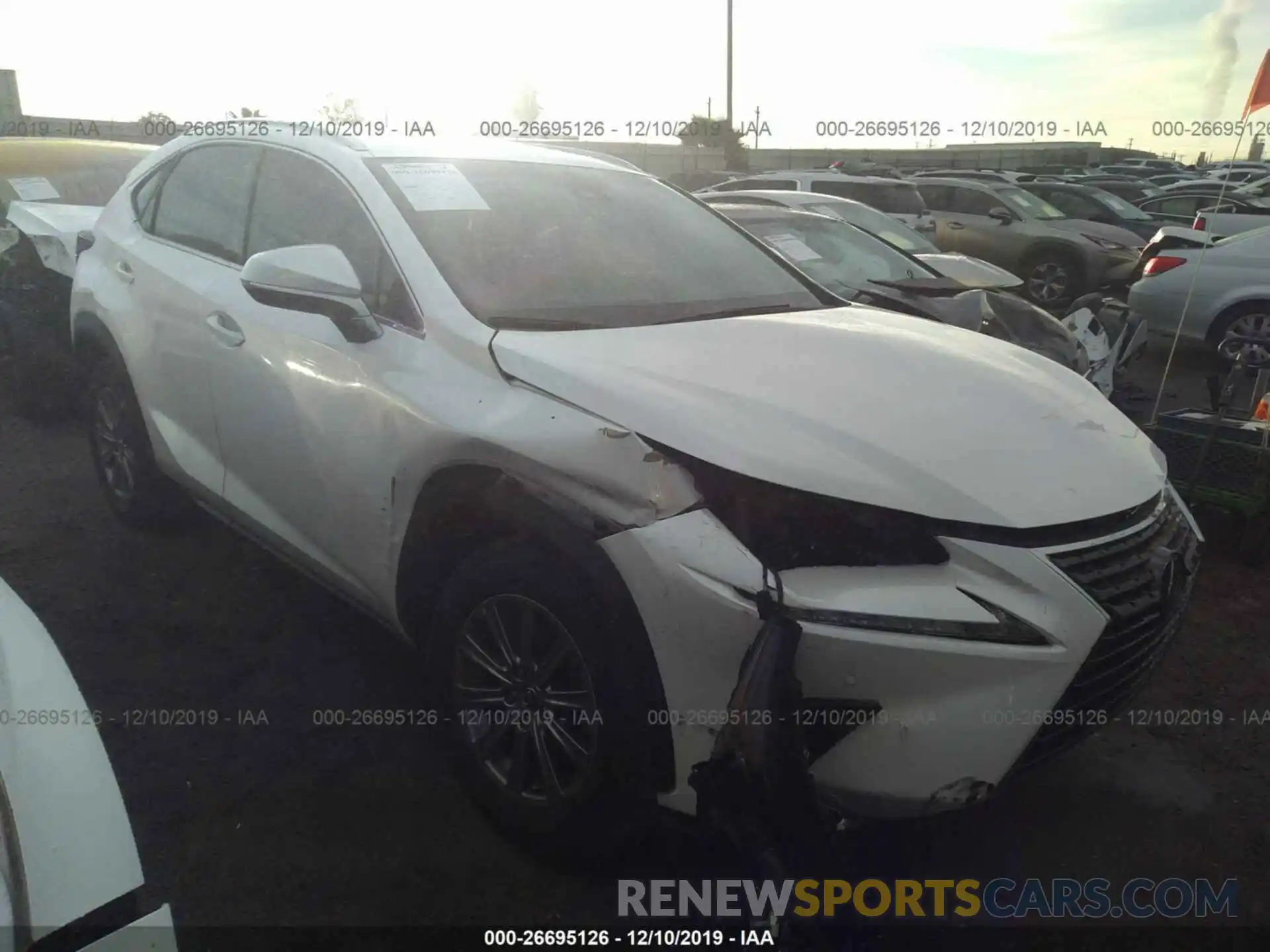 1 Photograph of a damaged car JTJYARBZ9K2146448 LEXUS NX 2019