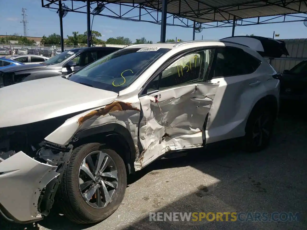 10 Photograph of a damaged car JTJYARBZ9K2155912 LEXUS NX 2019