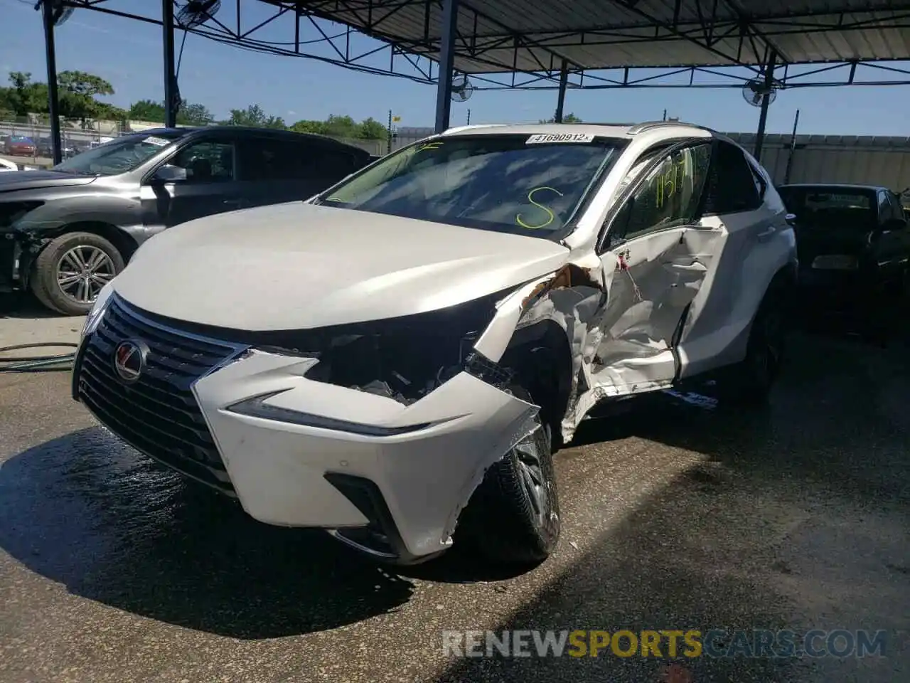 2 Photograph of a damaged car JTJYARBZ9K2155912 LEXUS NX 2019