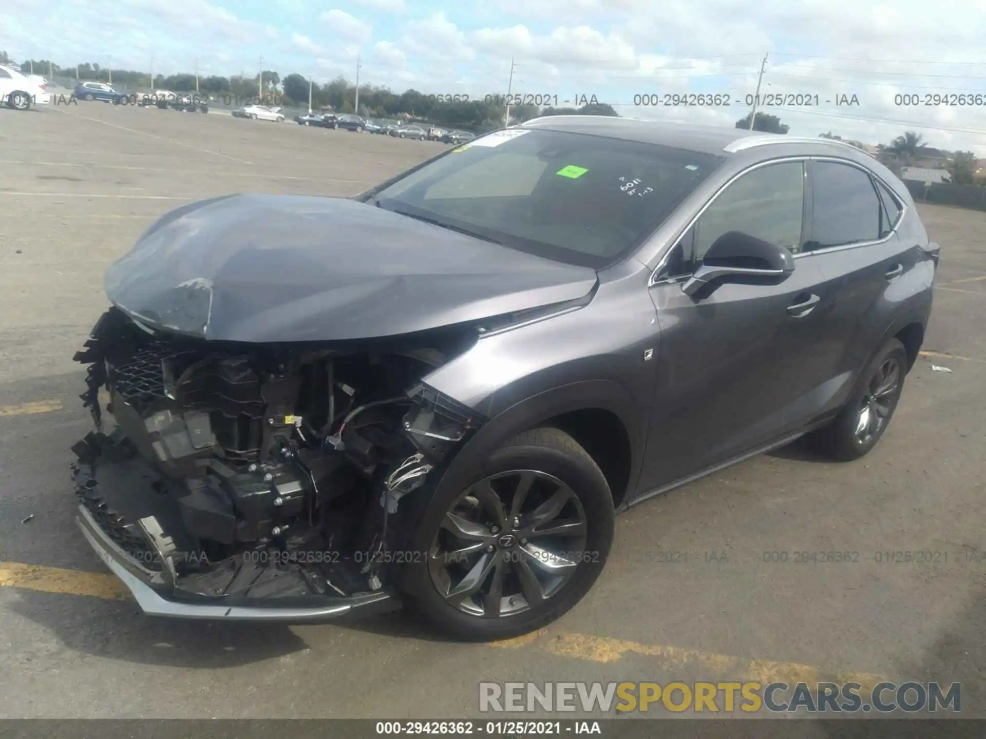 2 Photograph of a damaged car JTJYARBZ9K2156011 LEXUS NX 2019